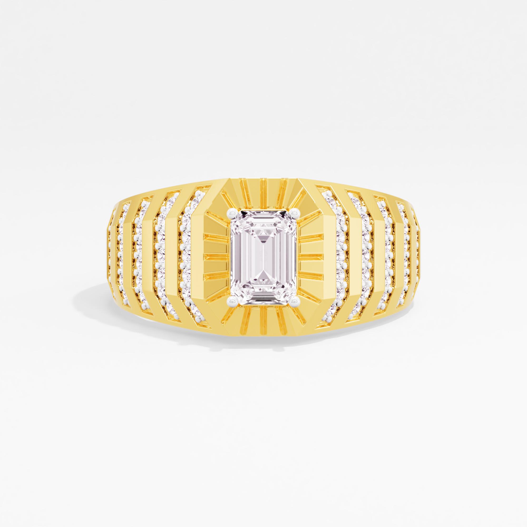 Imperial Forge Solitaire Mens Ring