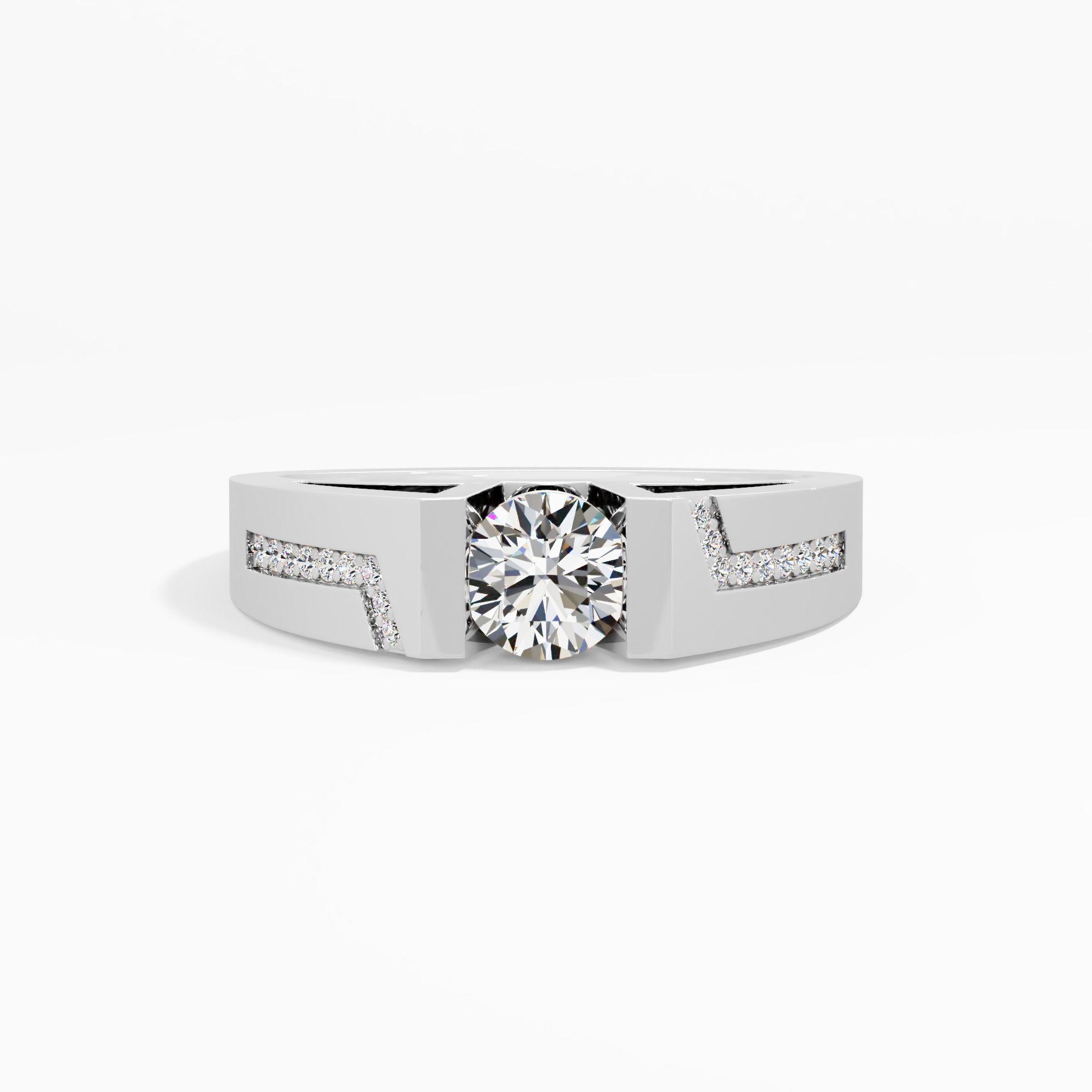 Lightning Bolt Diamond Ring