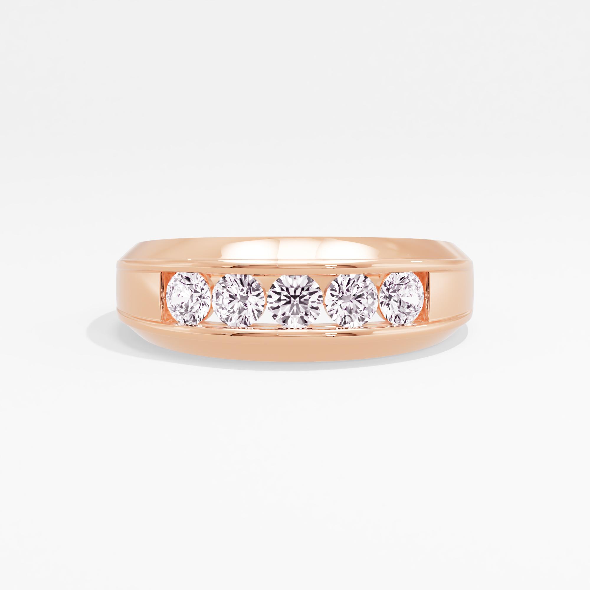 Ember Ridge 5 Stone Mens Ring