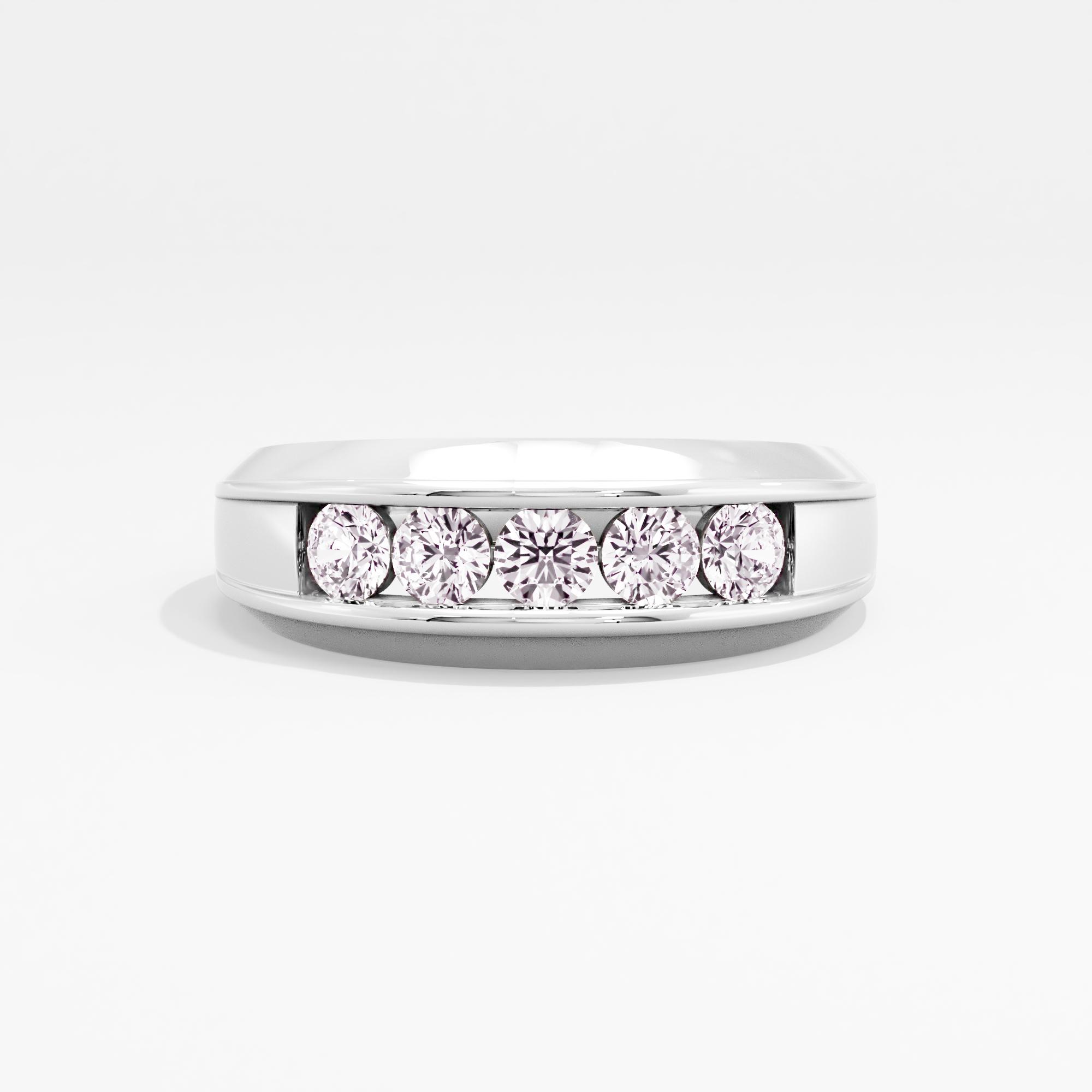 Ember Ridge 5 Stone Mens Ring