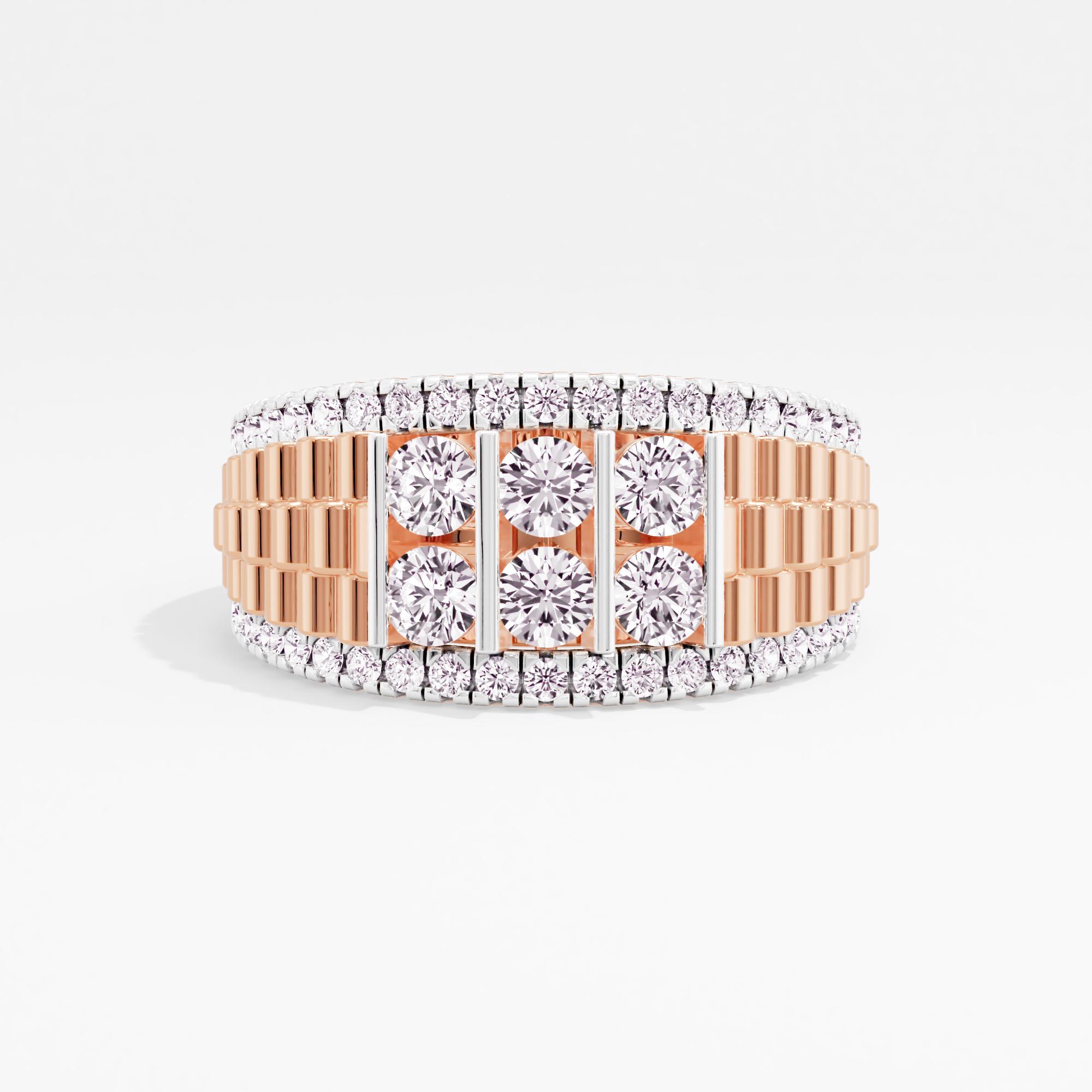 Ironclad Edge Cluster Mens Ring