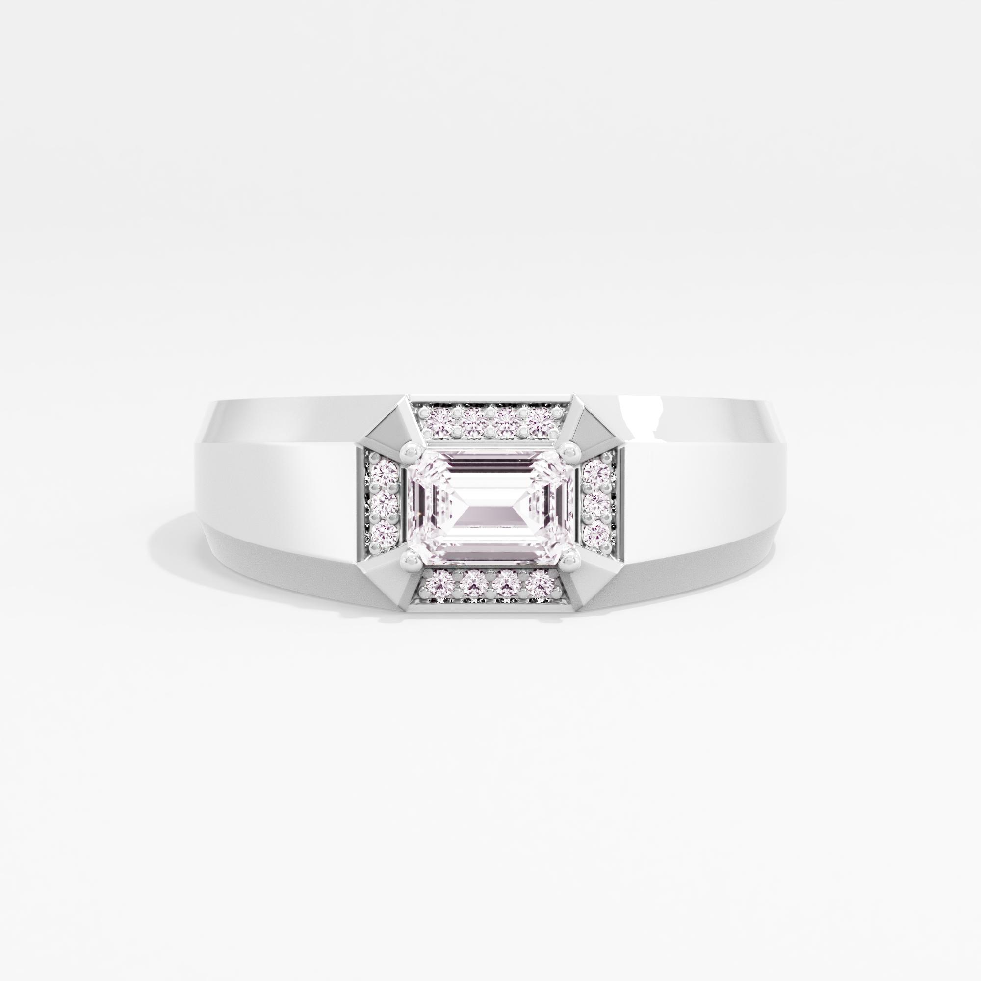 Ivory Legacy Solitaire Mens Ring