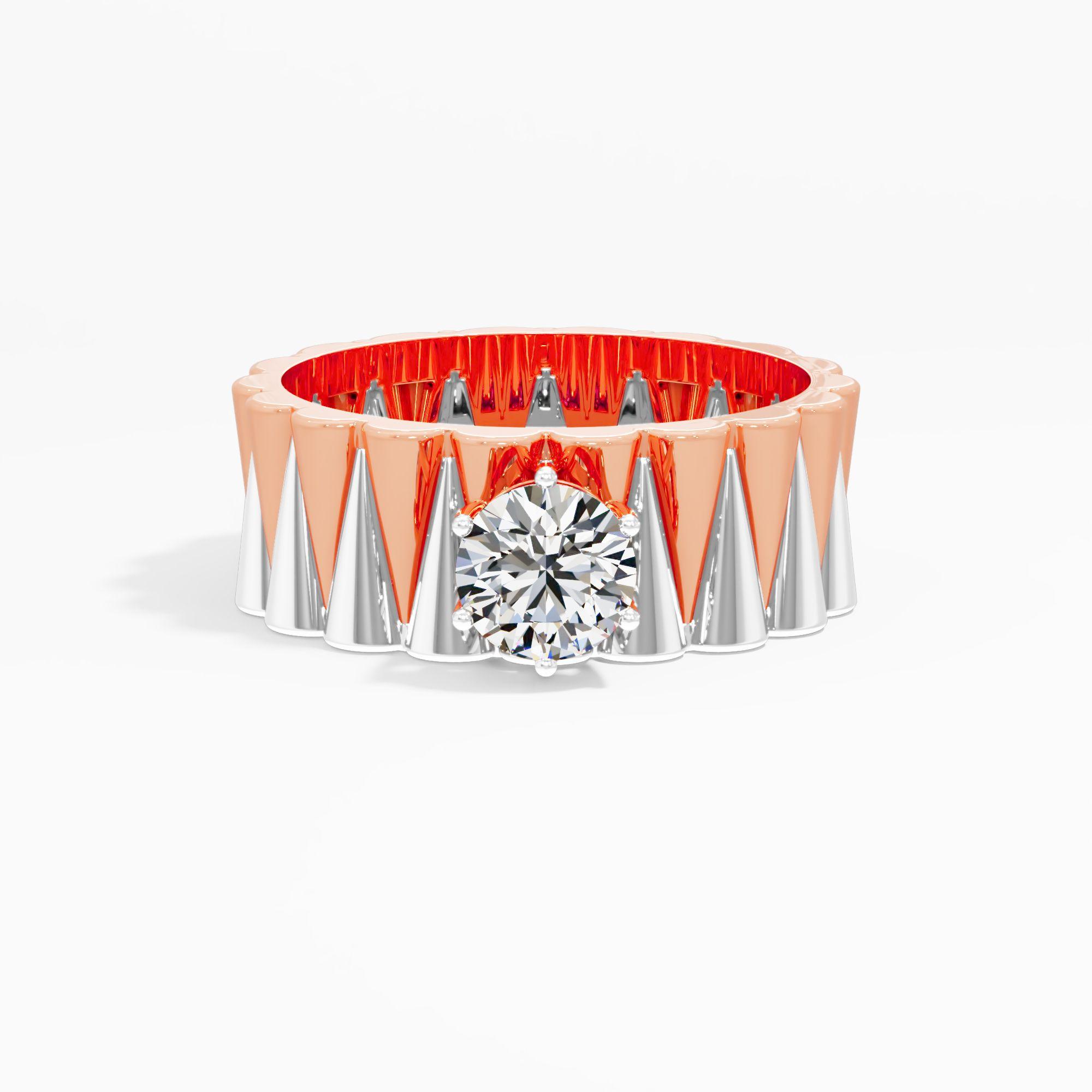 Spike Solitaire Ring