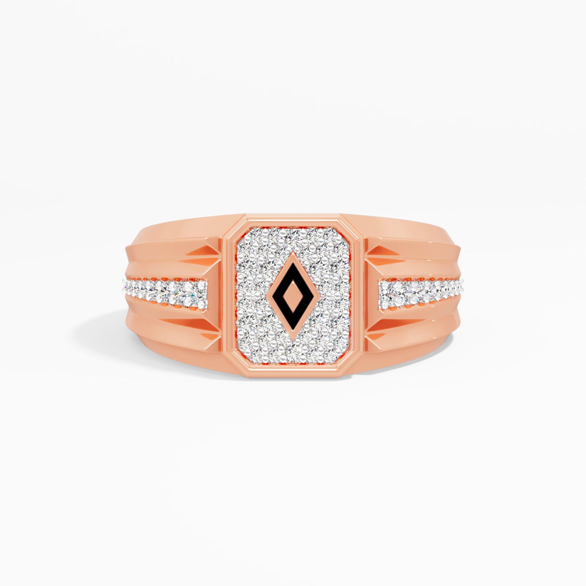 The Conrad Diamond Enamel Ring