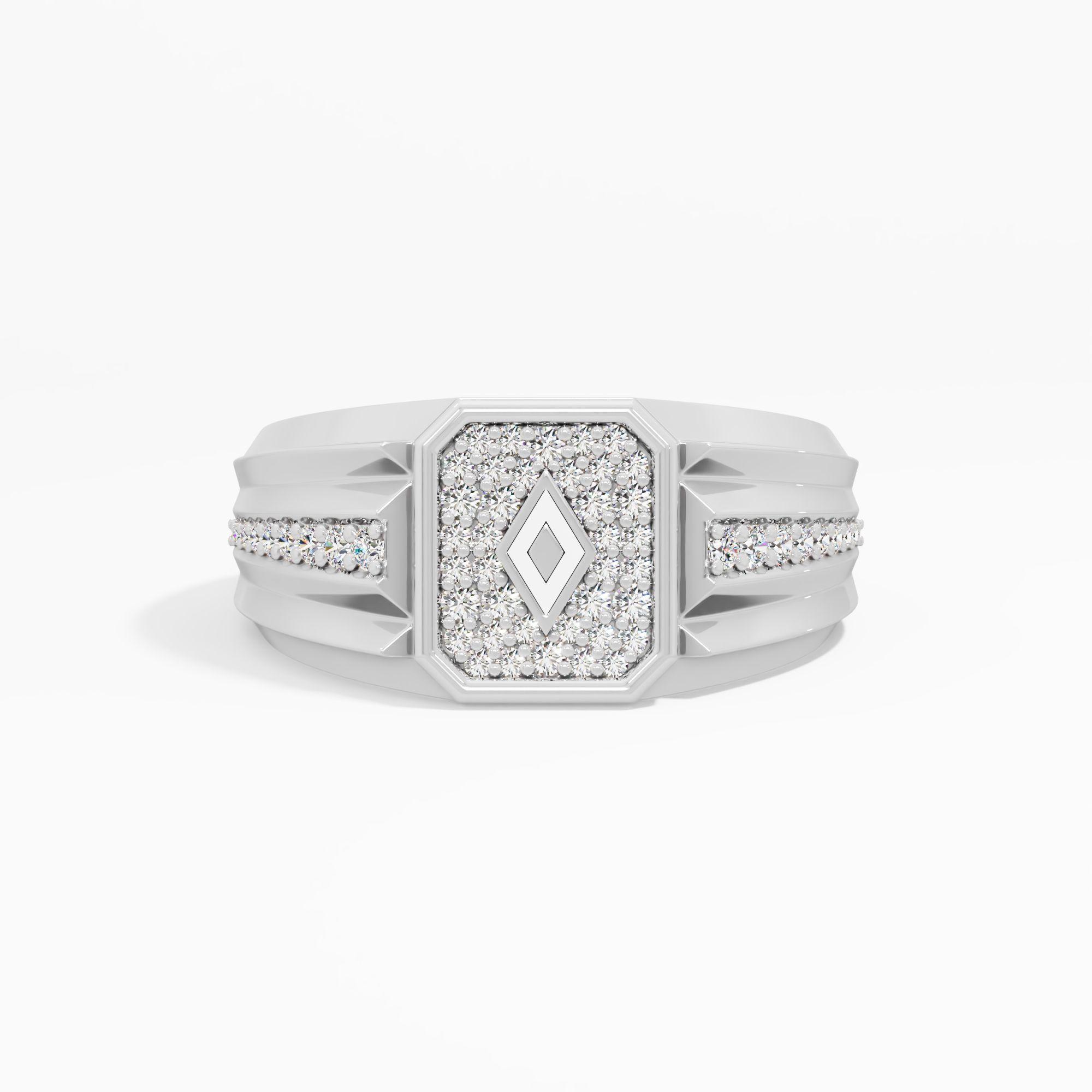 The Conrad Diamond Enamel Ring