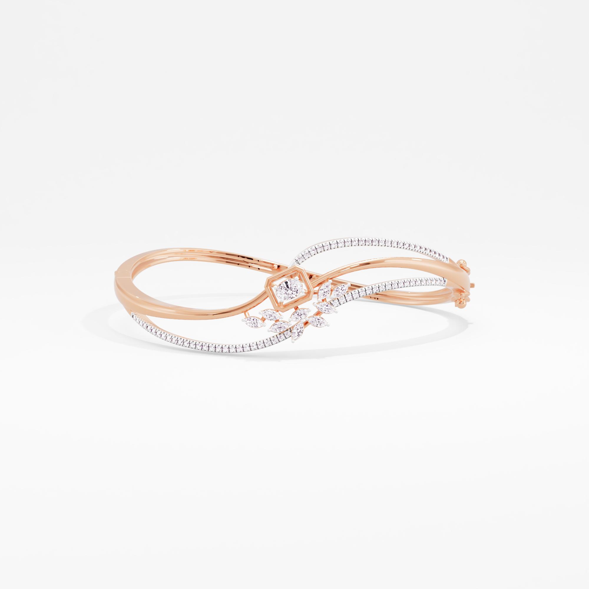 Serene Excellence Solitaire Oval Bangle