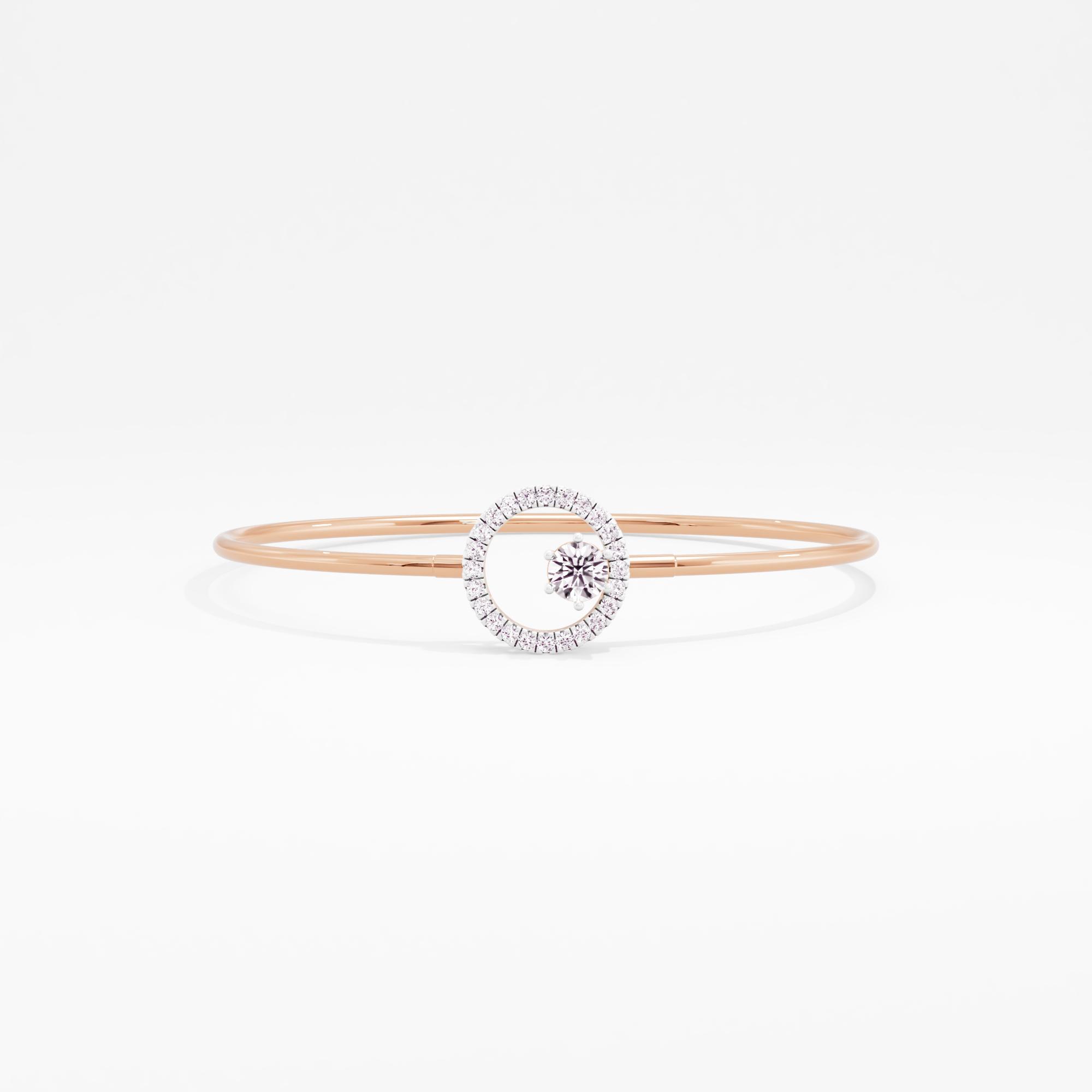 Orbital Beauty Solitaire Toggle Bangle