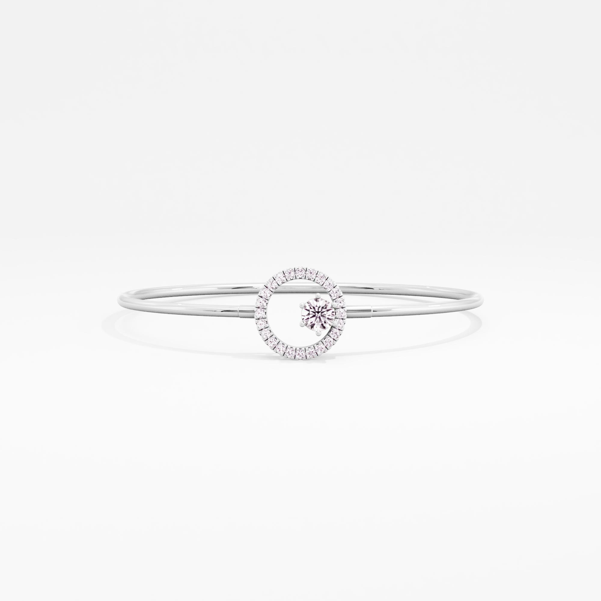 Orbital Beauty Solitaire Toggle Bangle