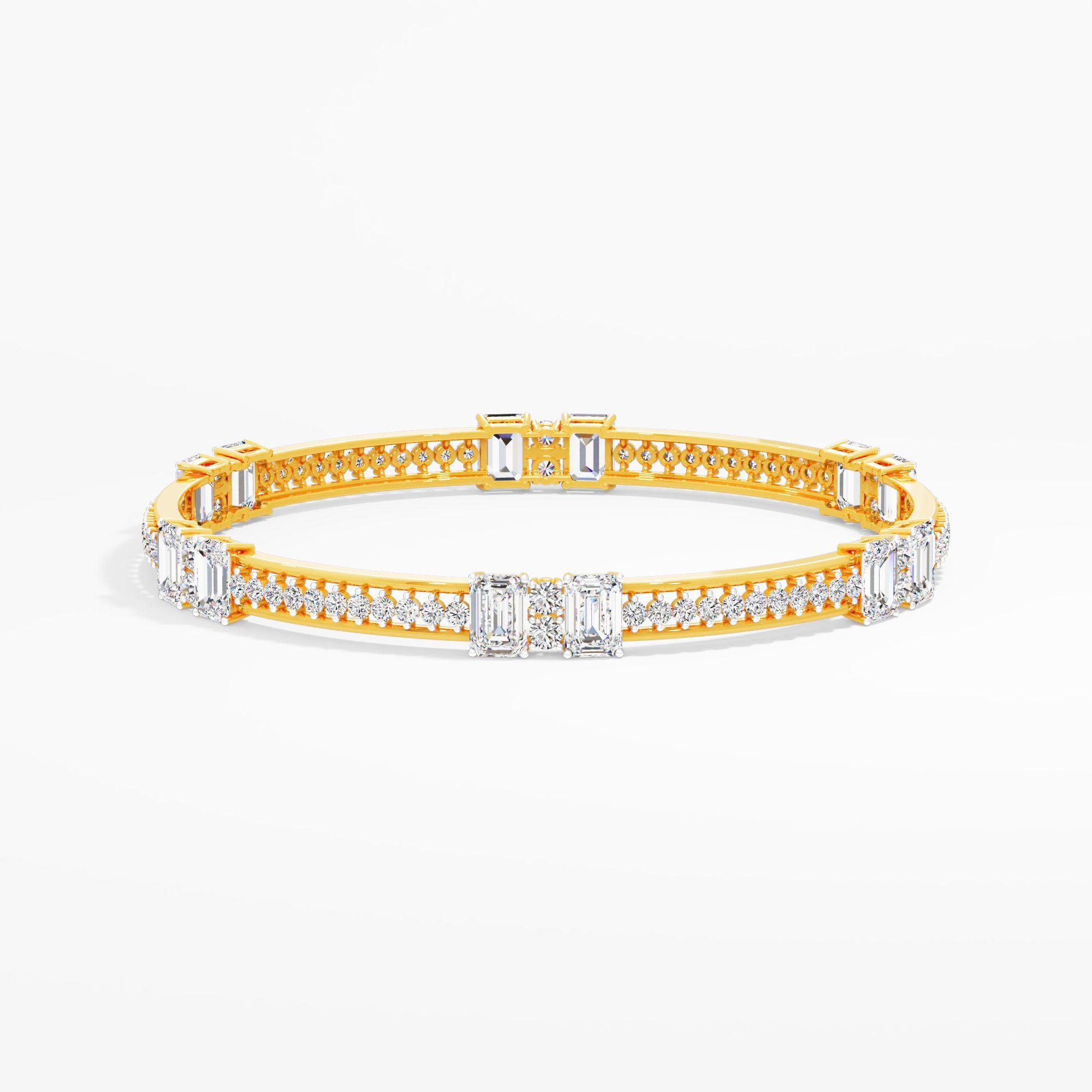 Emerald Duet Diamond Bracelet