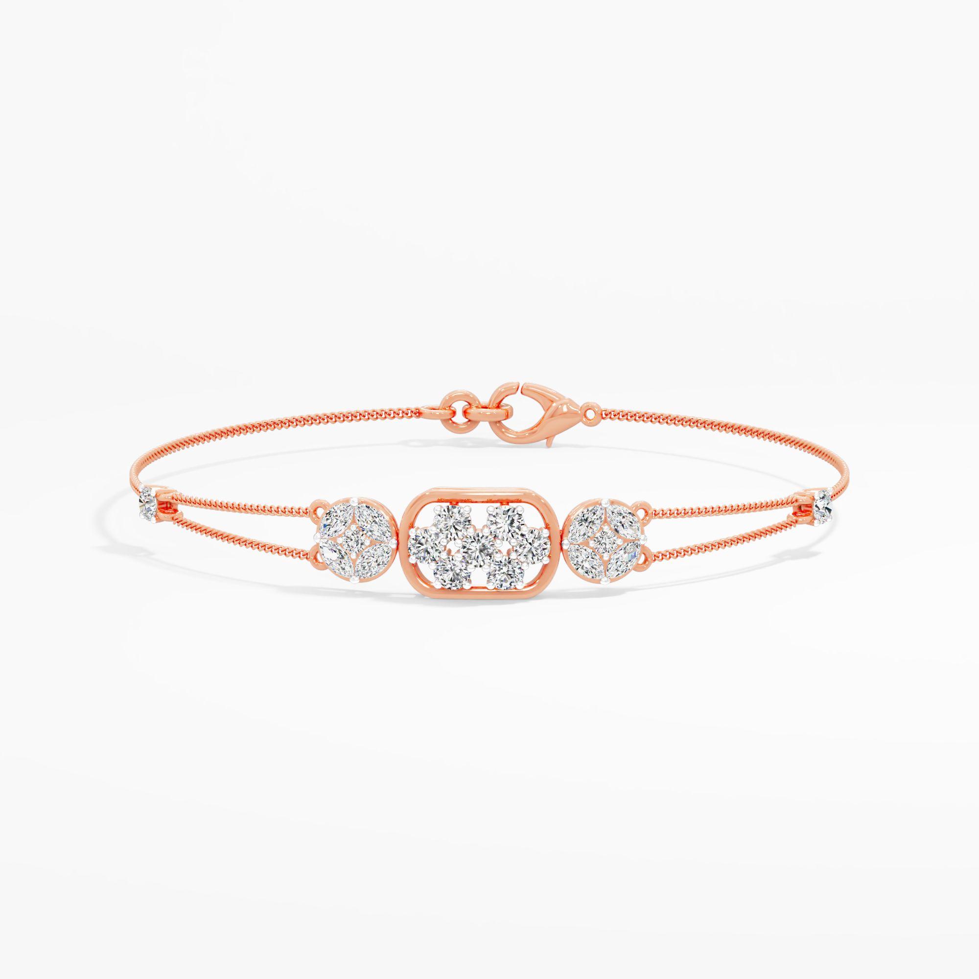 Trio Cluster Diamond Bracelet