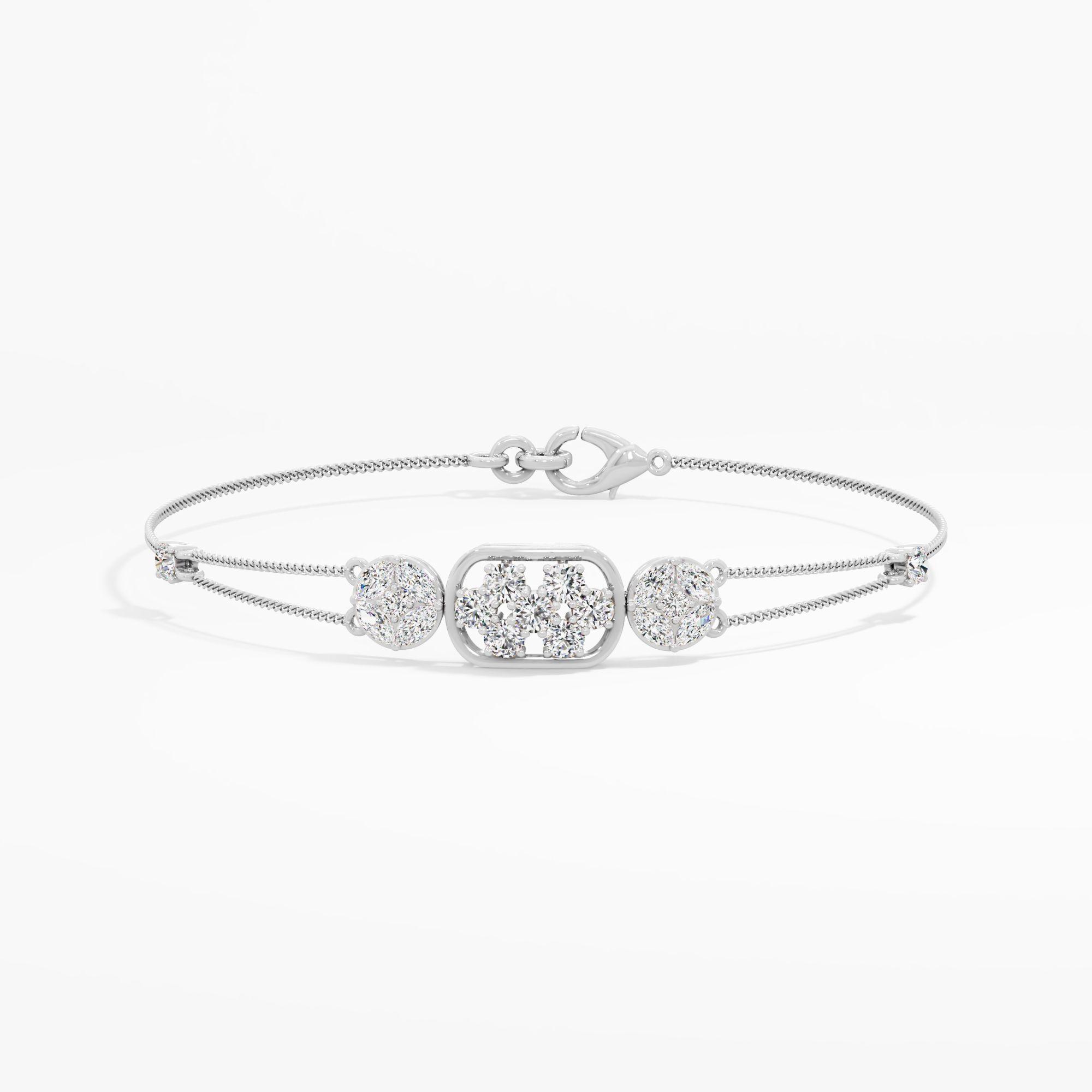 Trio Cluster Diamond Bracelet