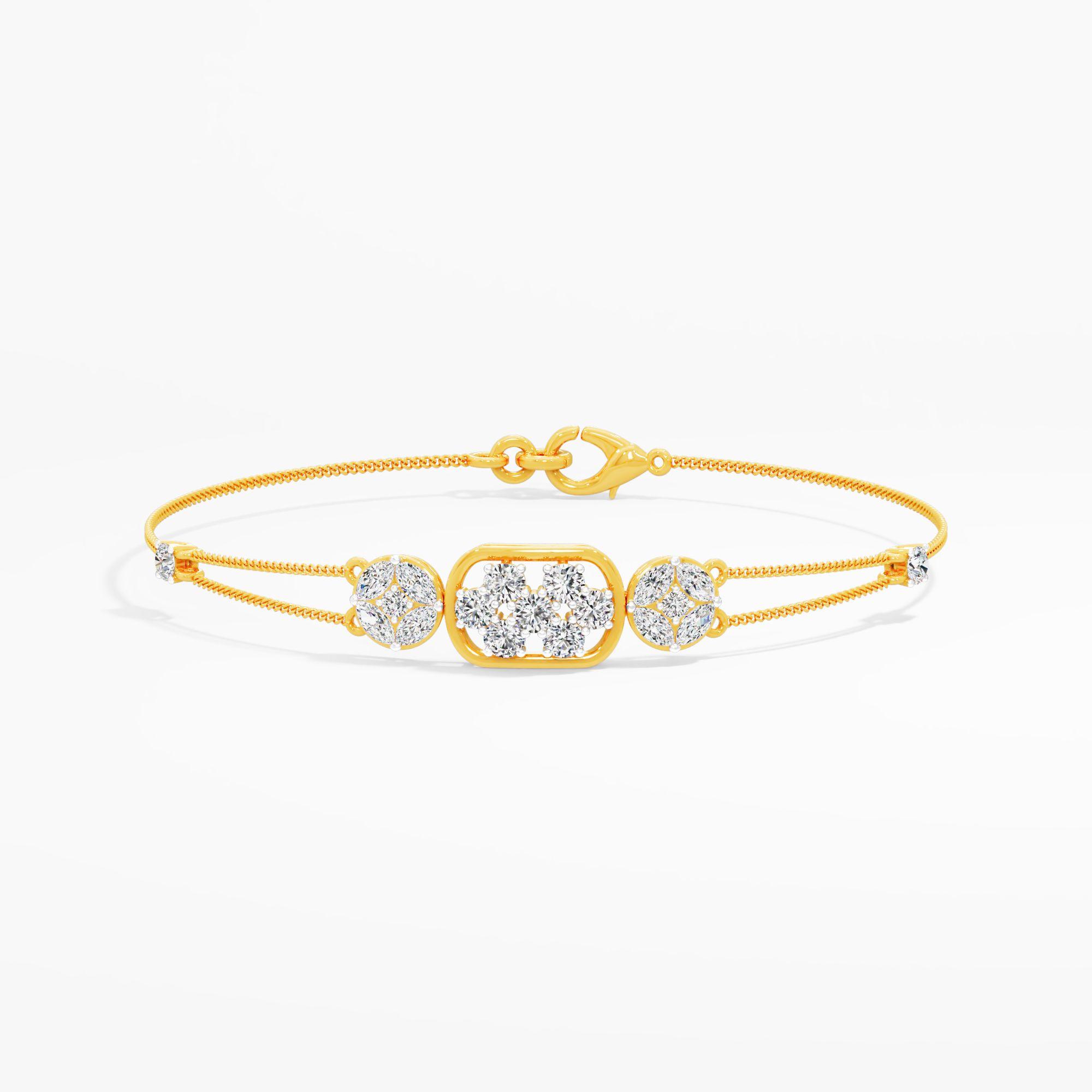 Trio Cluster Diamond Bracelet
