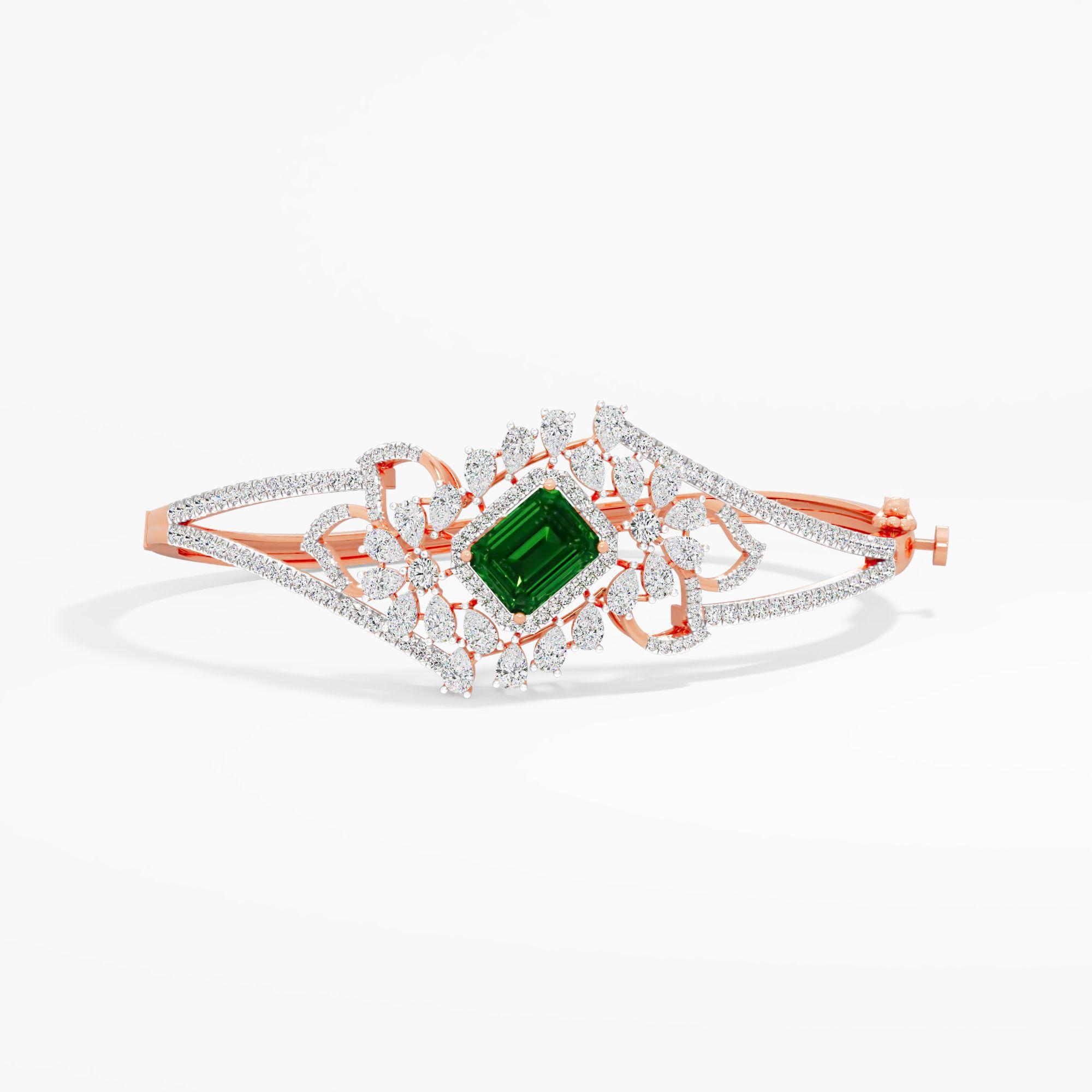 Aaryaa Vintage Crown Bracelet