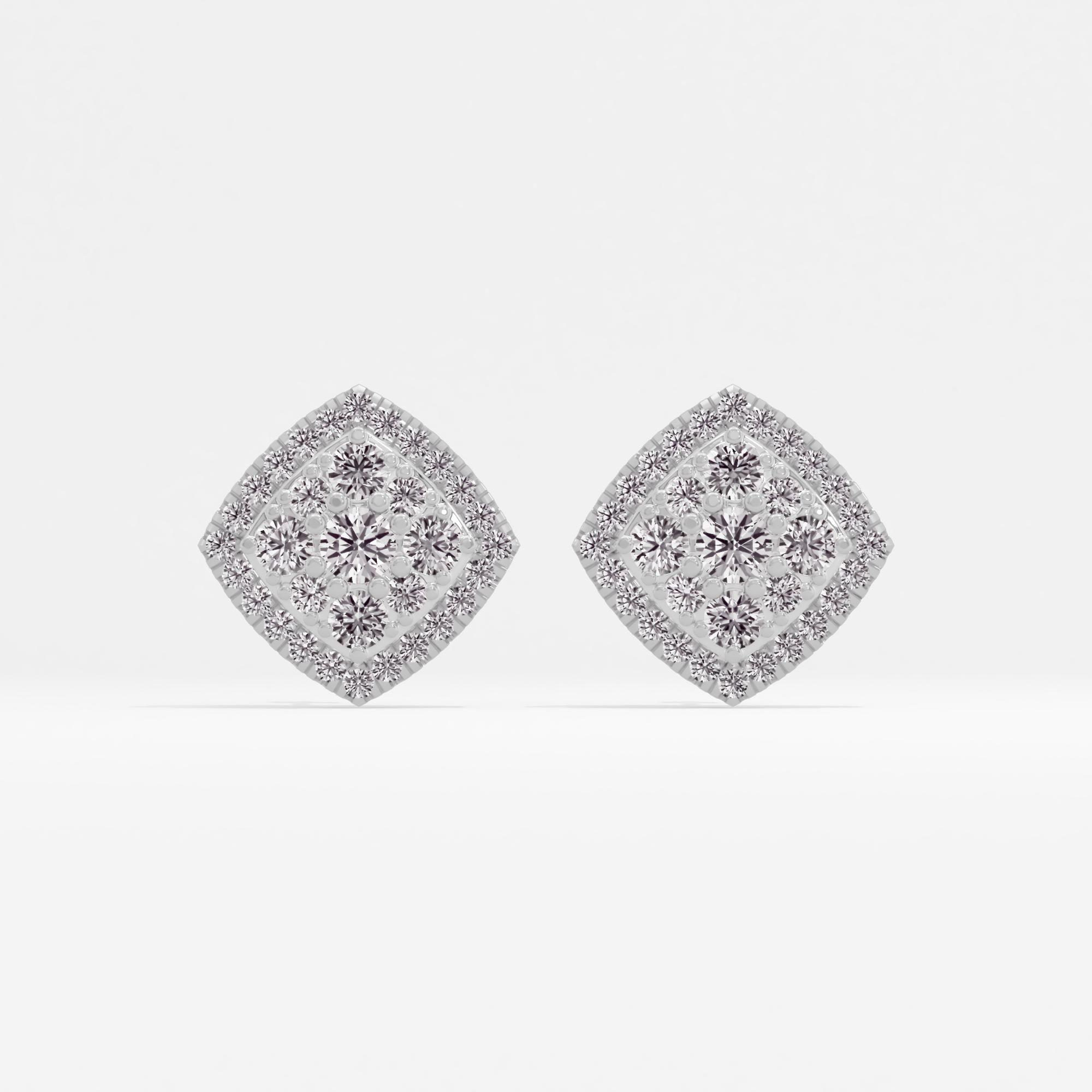 Agnes Flash Cluster Halo Stud Earrings
