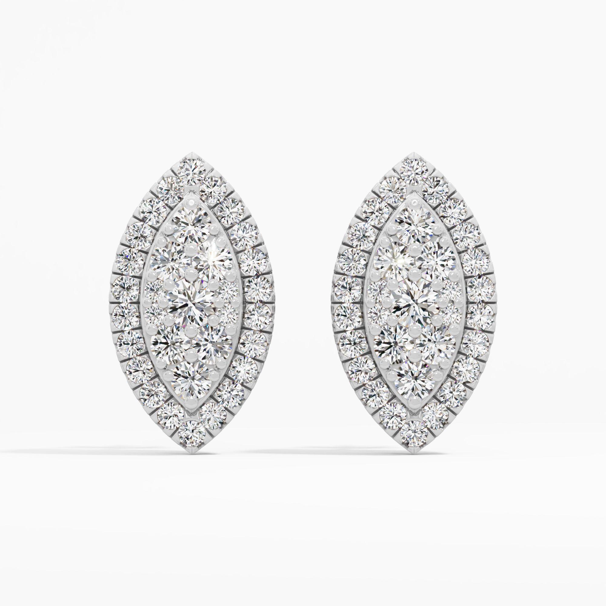 Marquise Mirage Stud Earrings