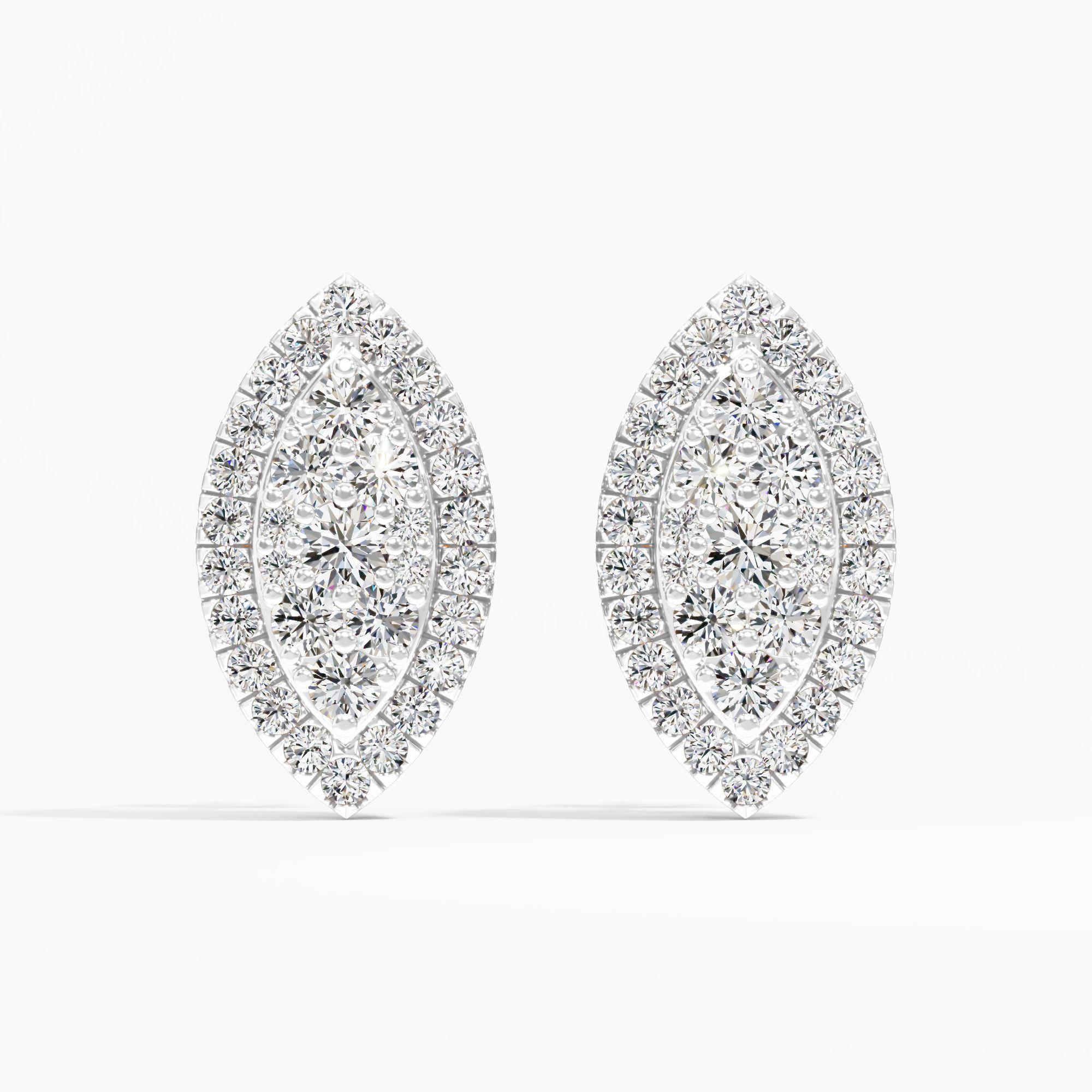 Marquise Mirage Stud Earrings