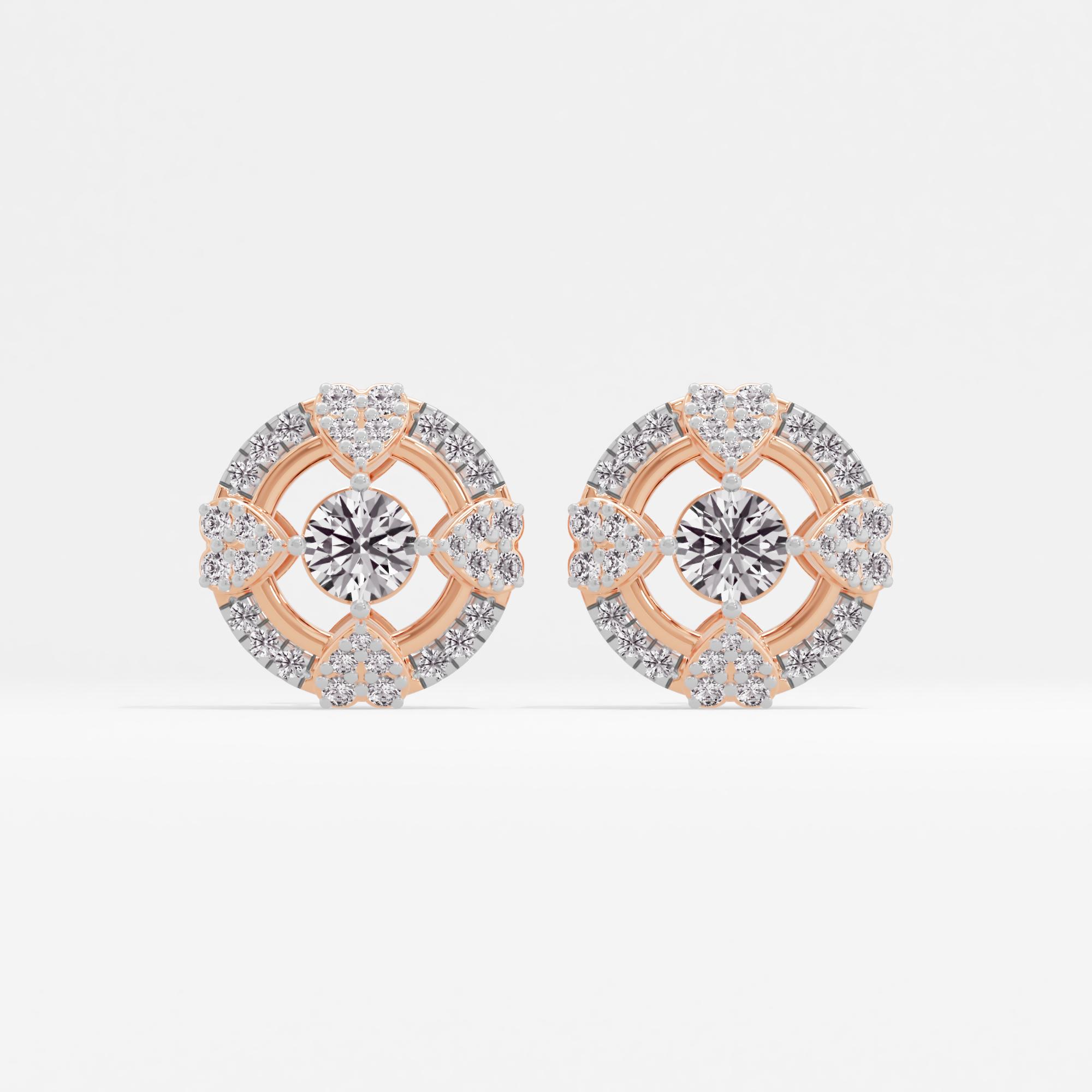 Corazon Brilliance Solitaire Stud Earrings