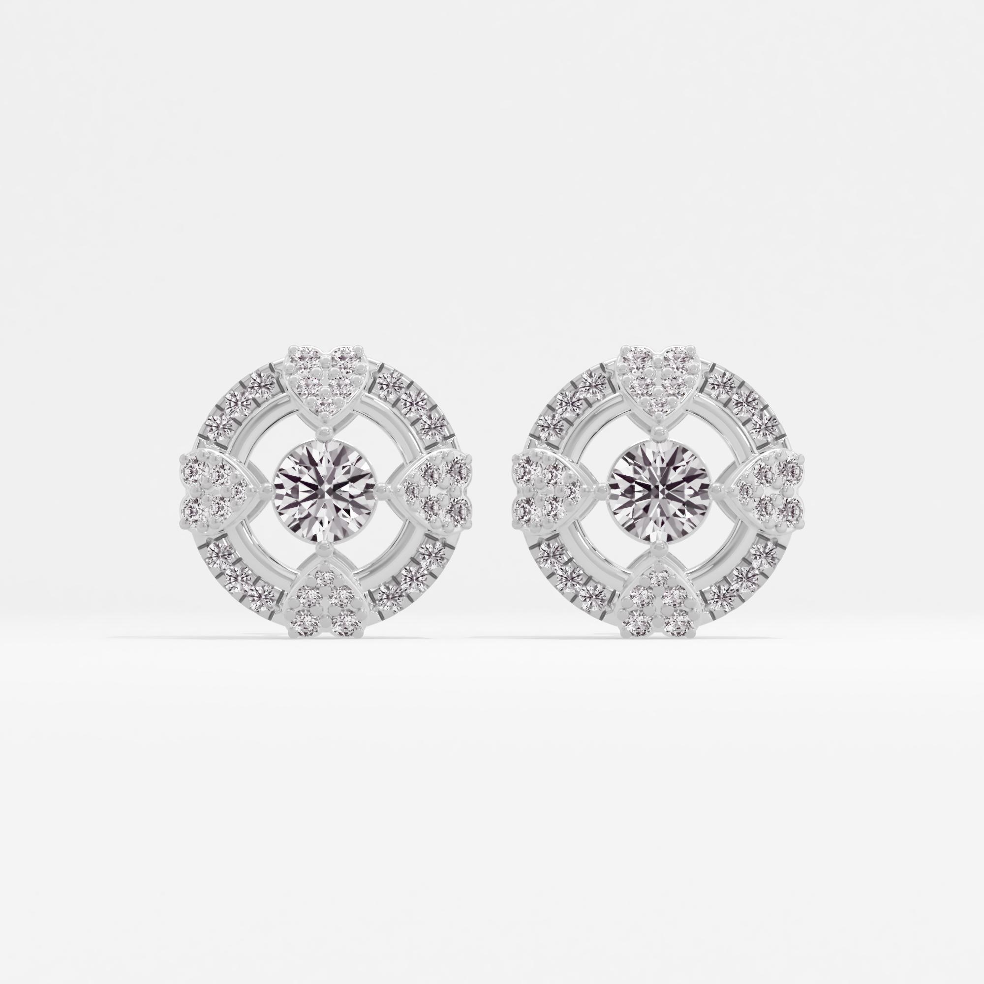 Corazon Brilliance Solitaire Stud Earrings