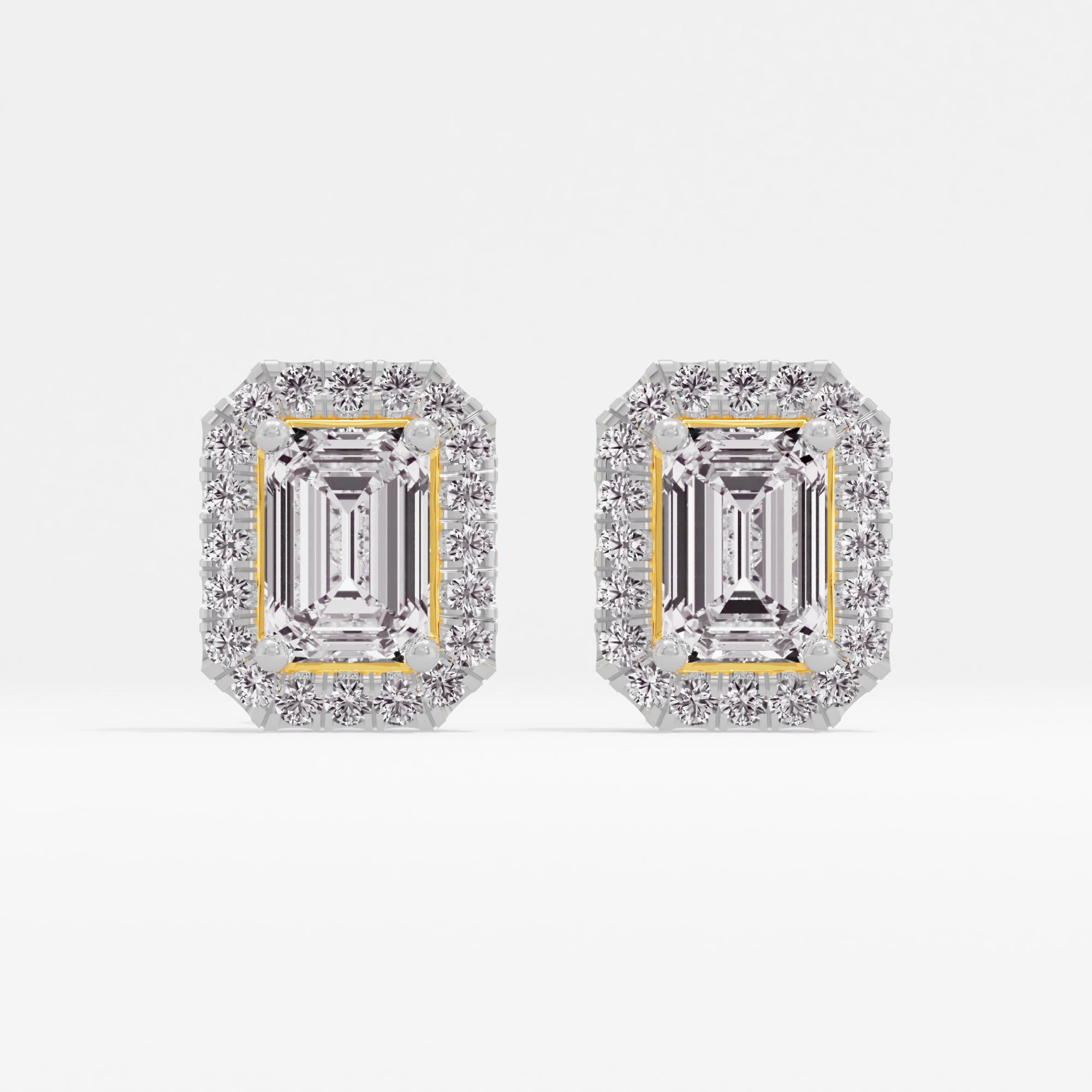 Celestial Glamour Halo Stud Earrings