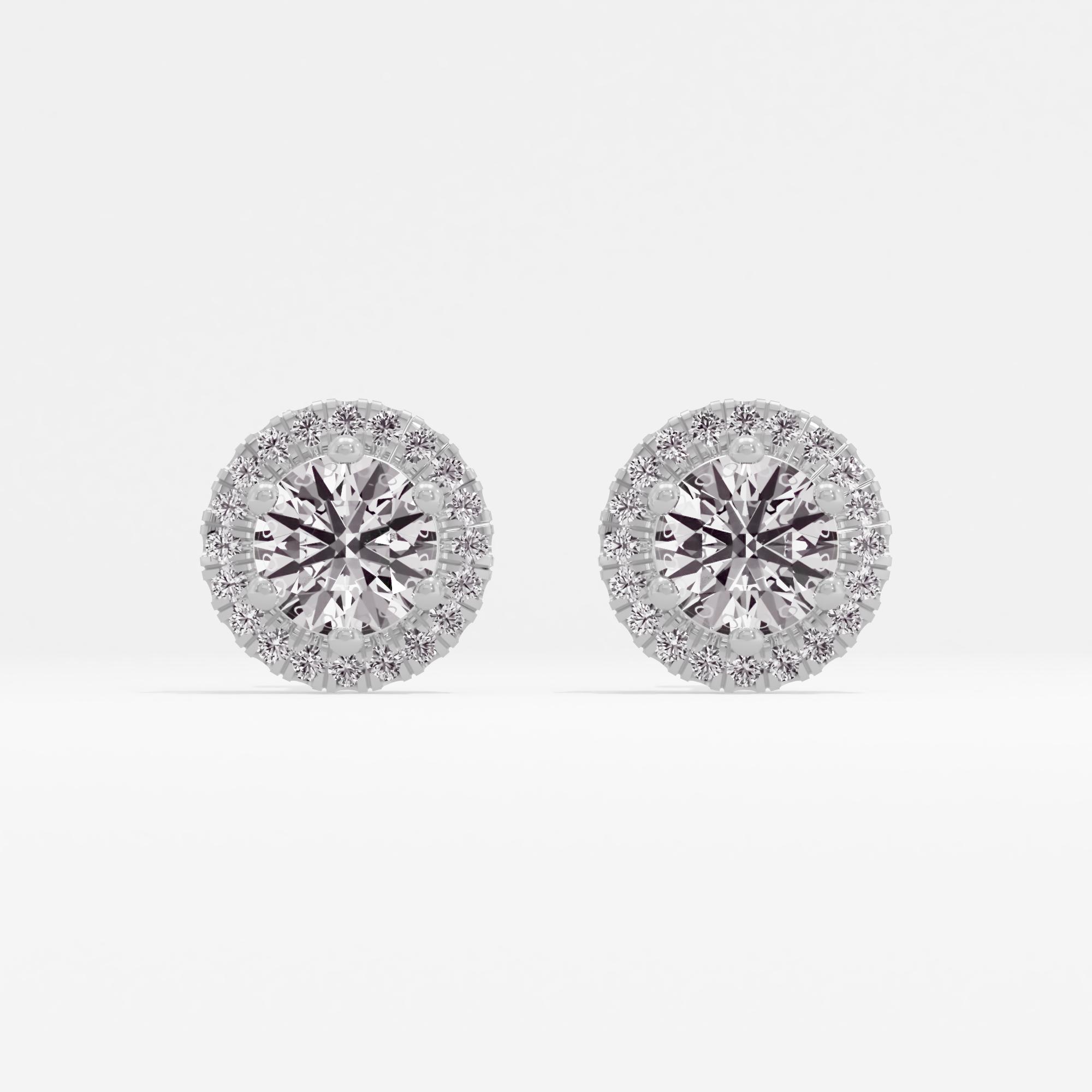 Regal Beauty Halo Stud Earrings