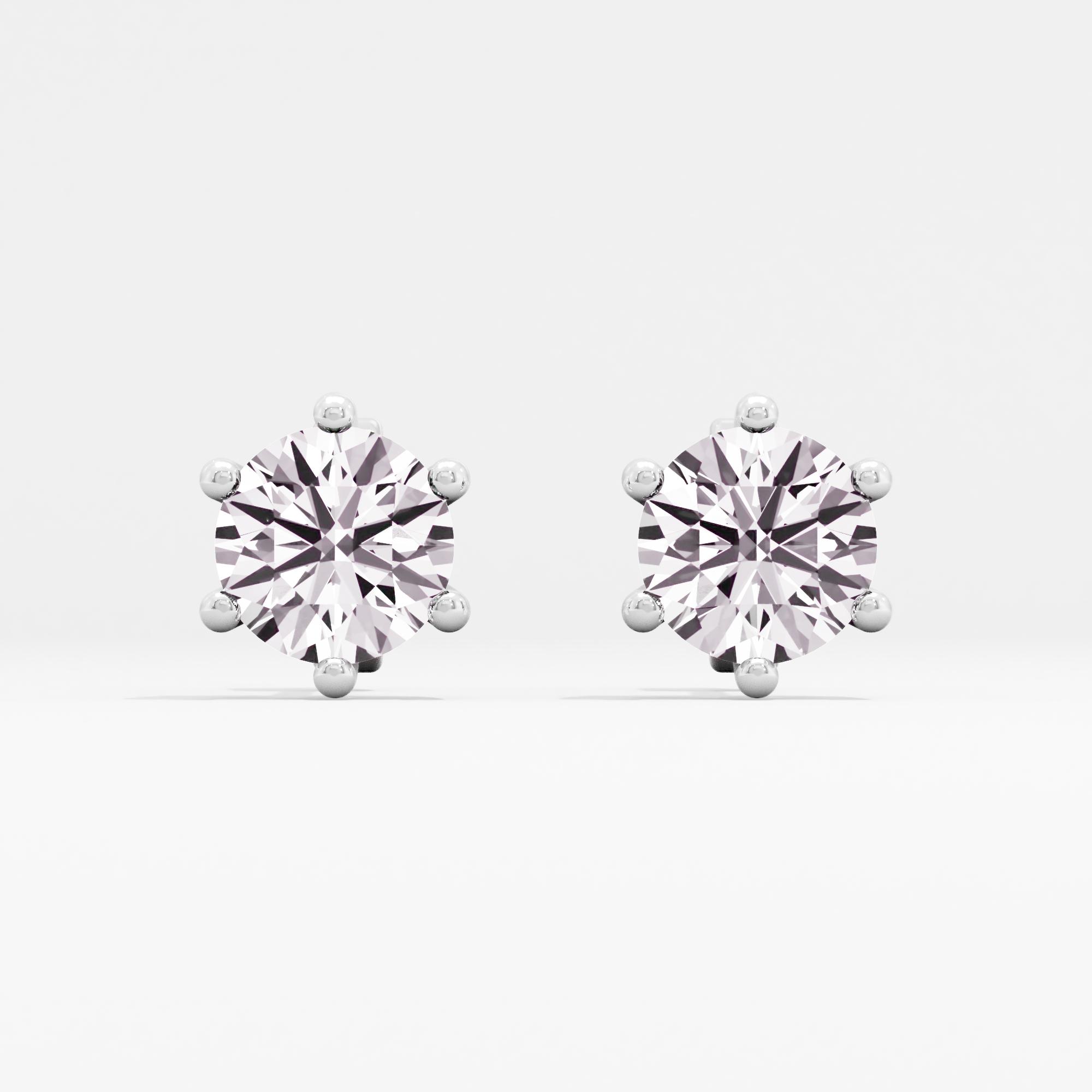 Fantasy Spark Solitaire Stud Earrings