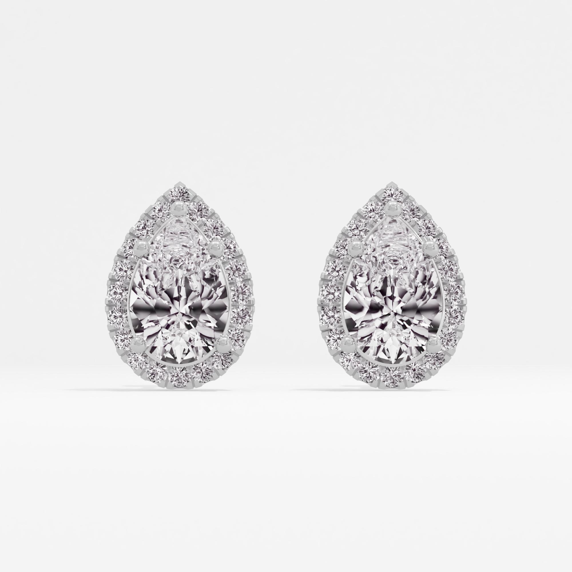 Classic Splendor Halo Stud Earrings