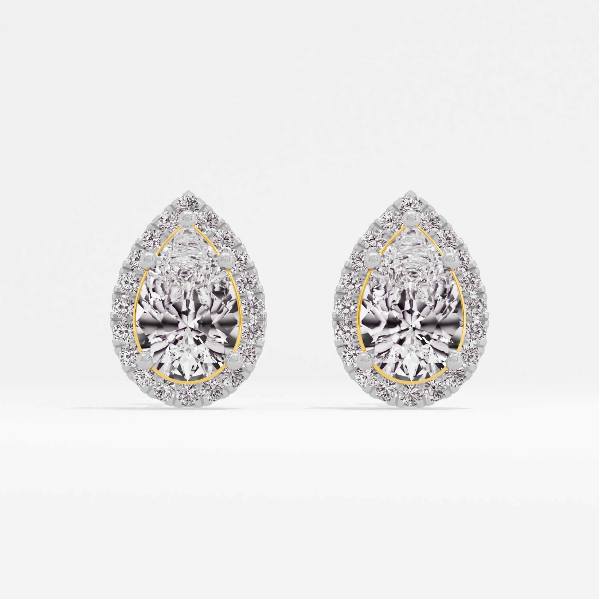 Classic Splendor Halo Stud Earrings