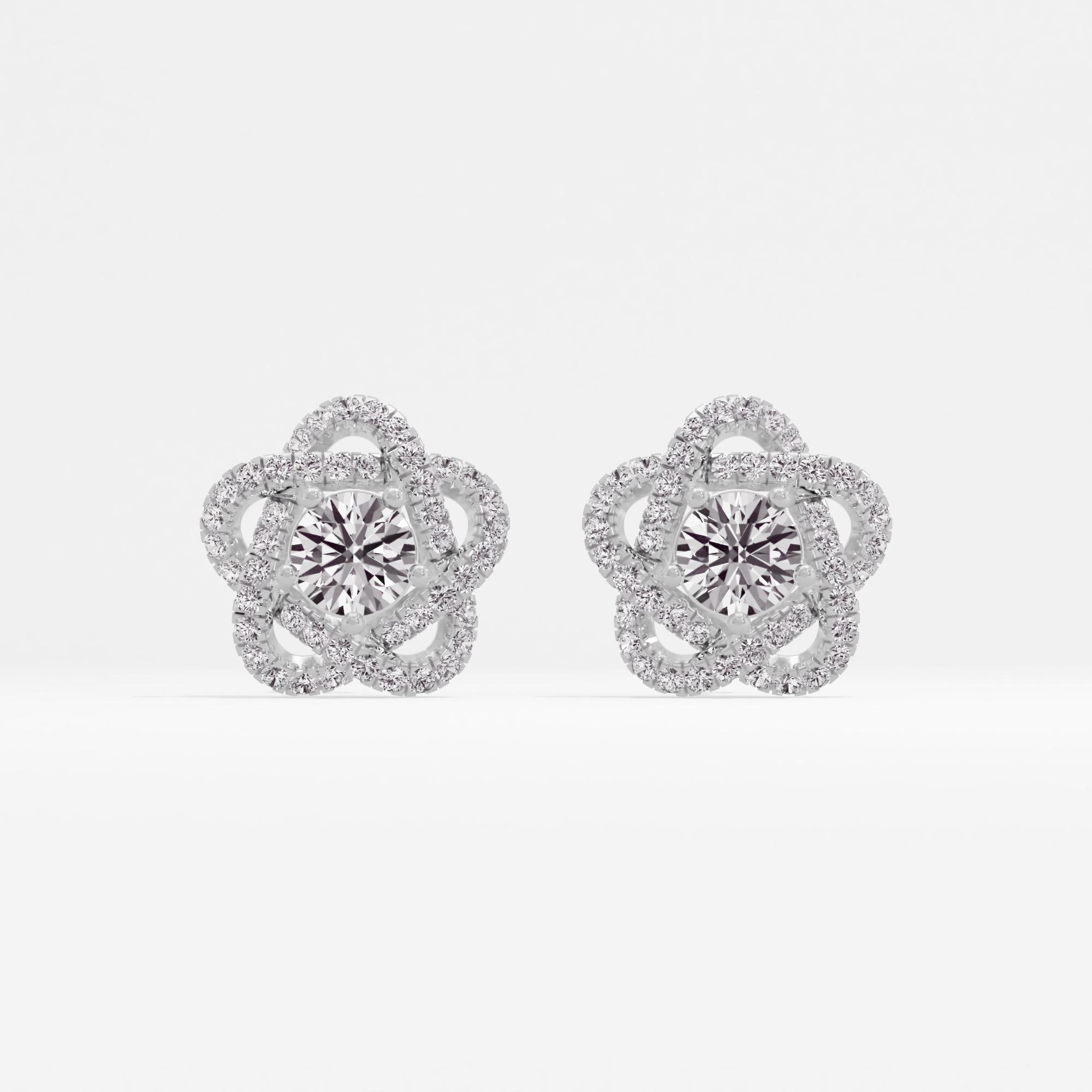 Flora Luxe Vision Solitaire Stud Earrings