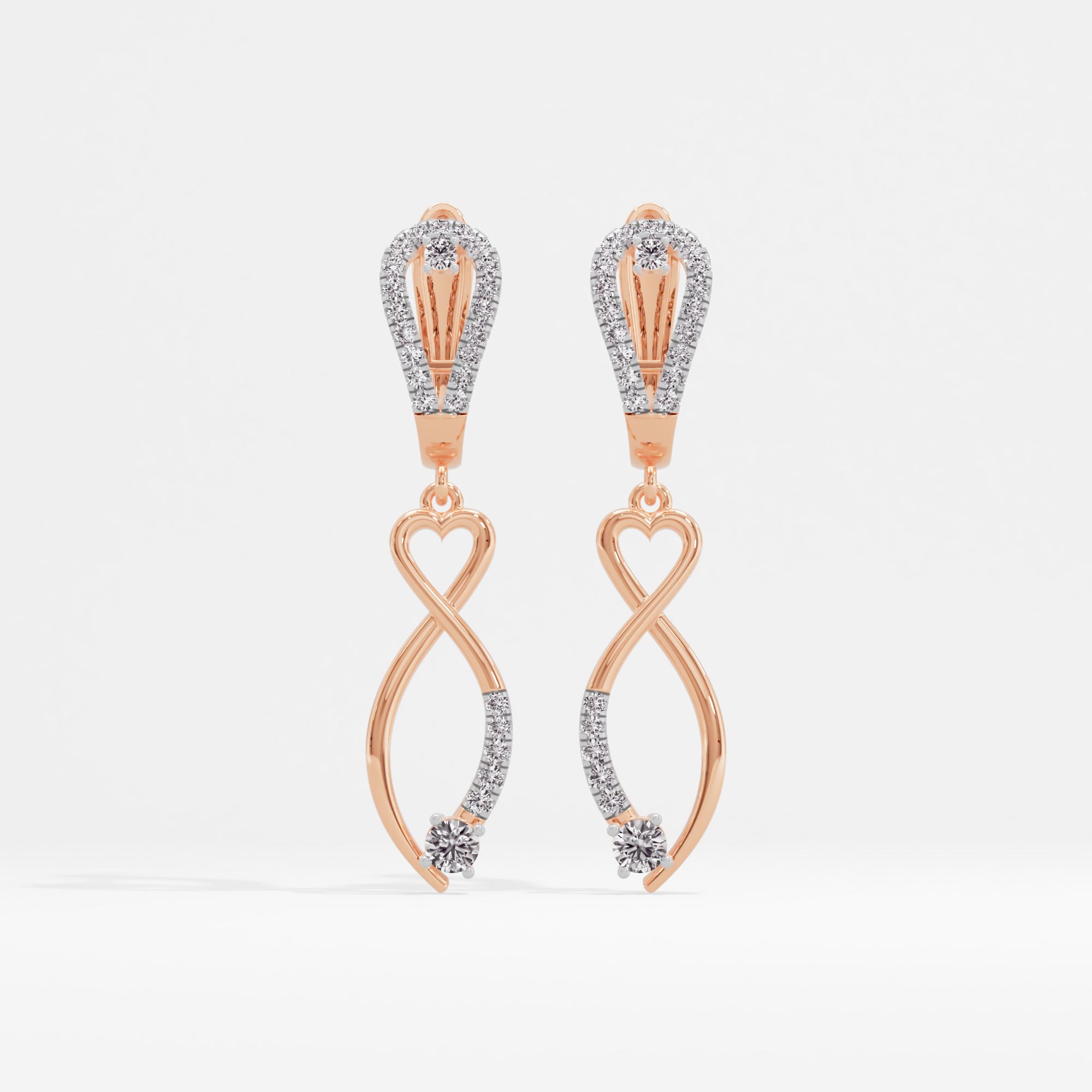 Cherished Moments Heart Dangler Earrings