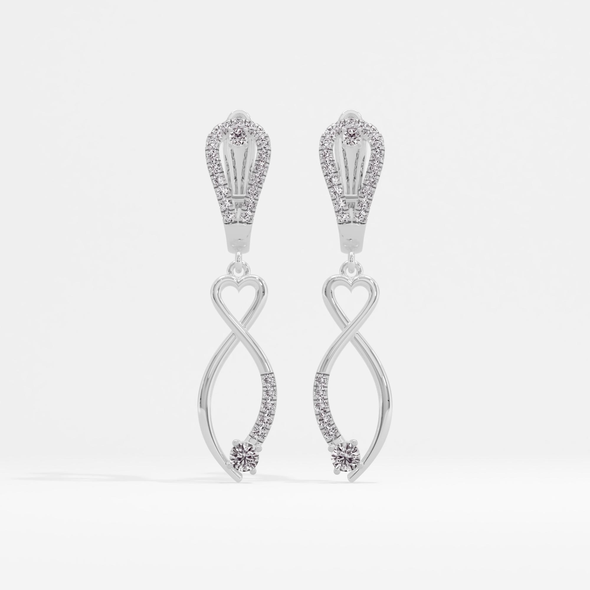 Cherished Moments Heart Dangler Earrings
