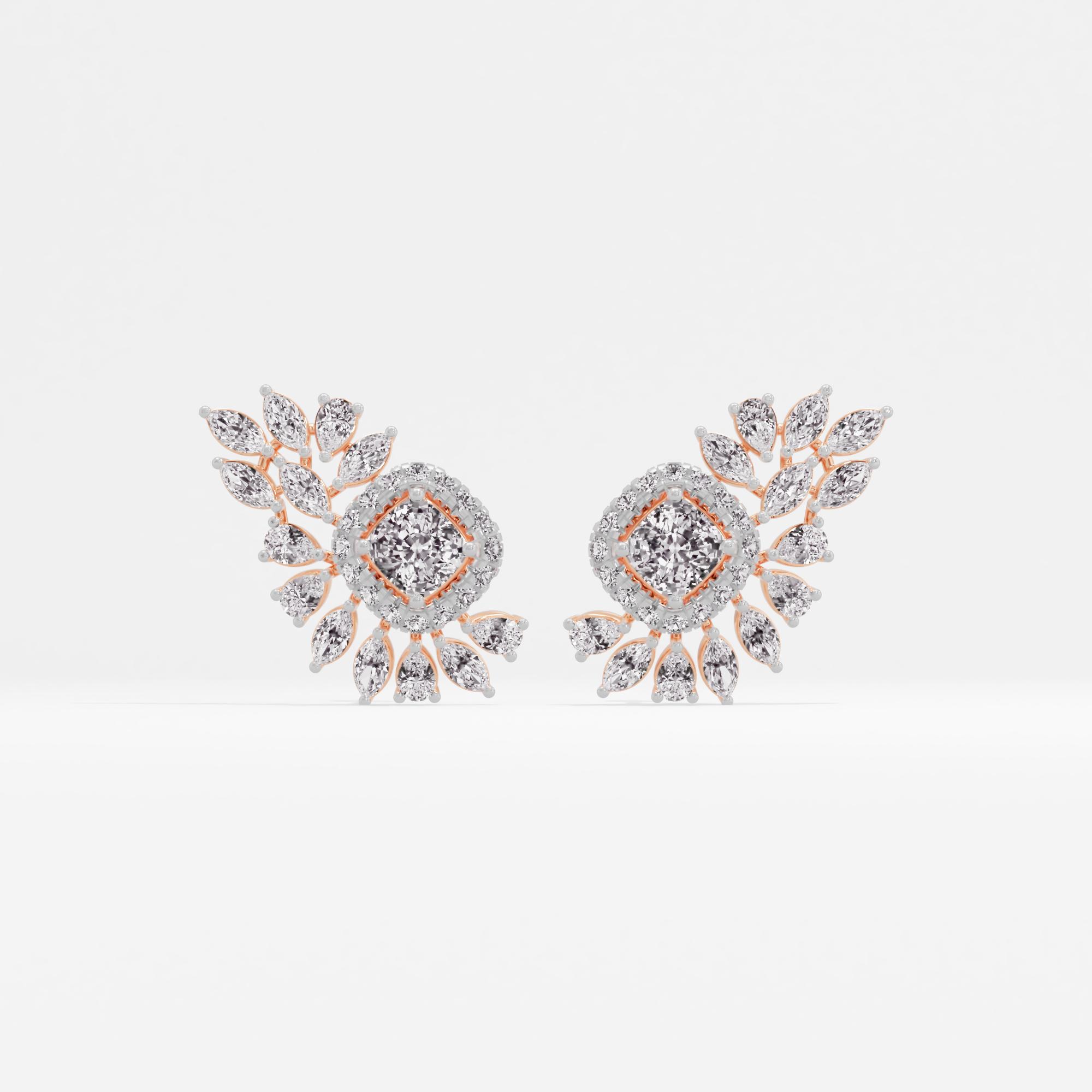 Verona Shine Halo Stud Earrings