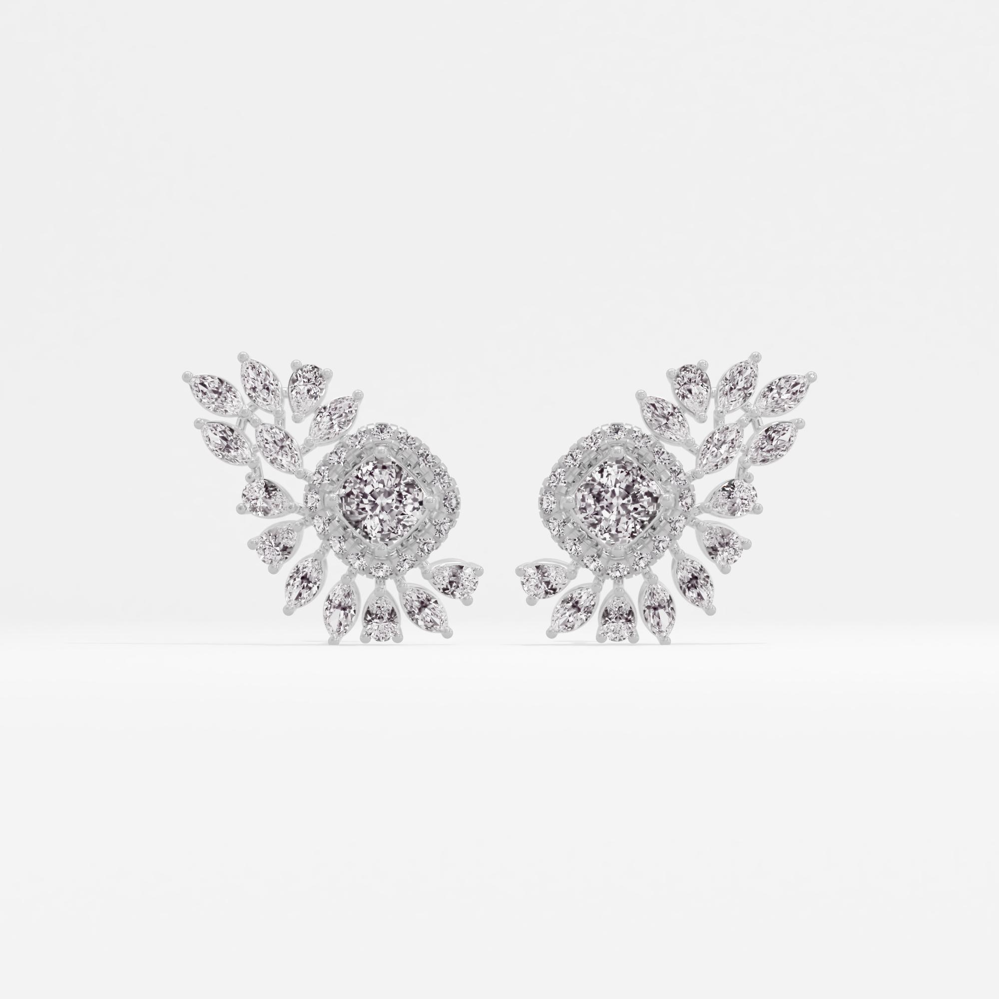 Verona Shine Halo Stud Earrings
