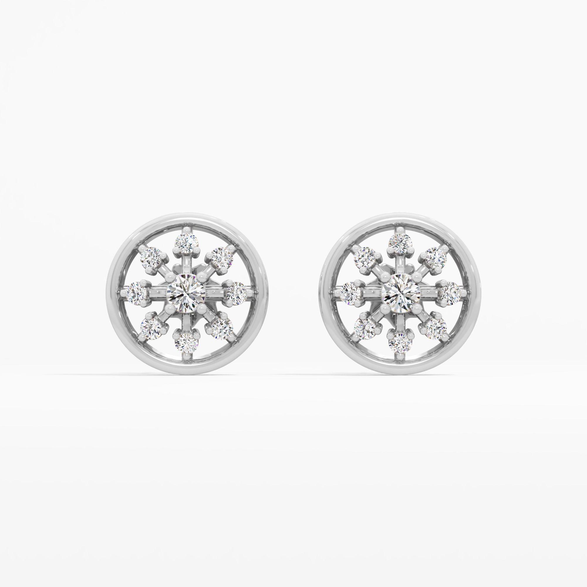 Solar Wheel Stud Earrings