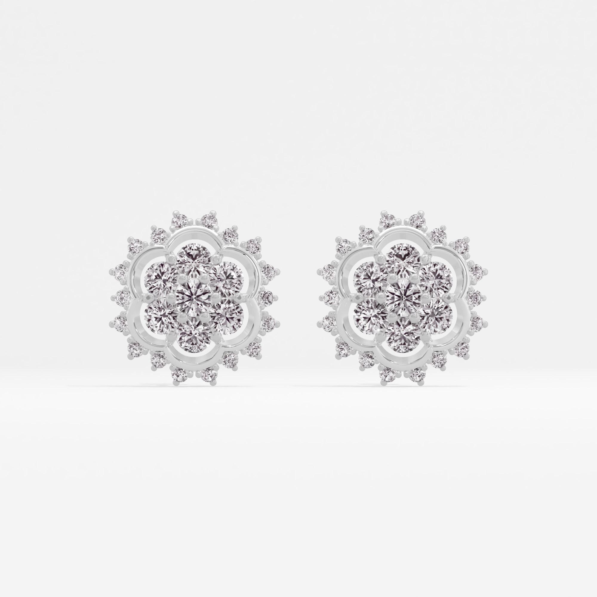 Celestial Beam Cluster Stud Earrings
