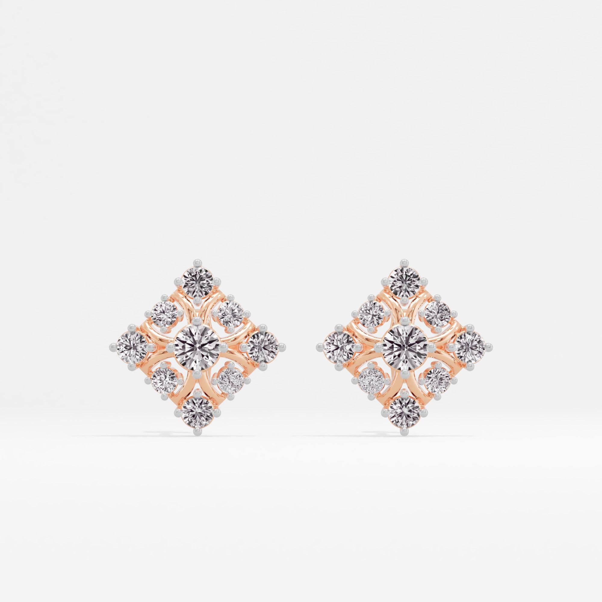 Celestial Wink Cluster Stud Earrings