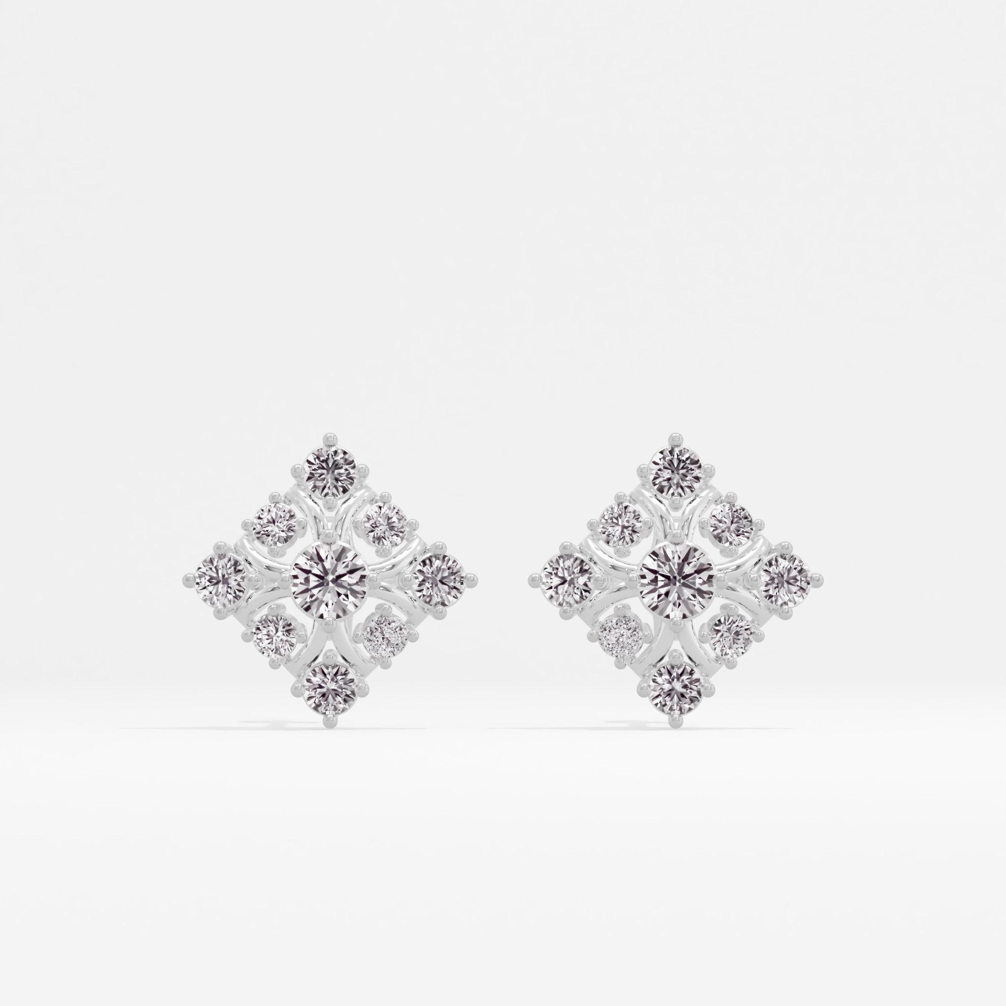 Celestial Wink Cluster Stud Earrings