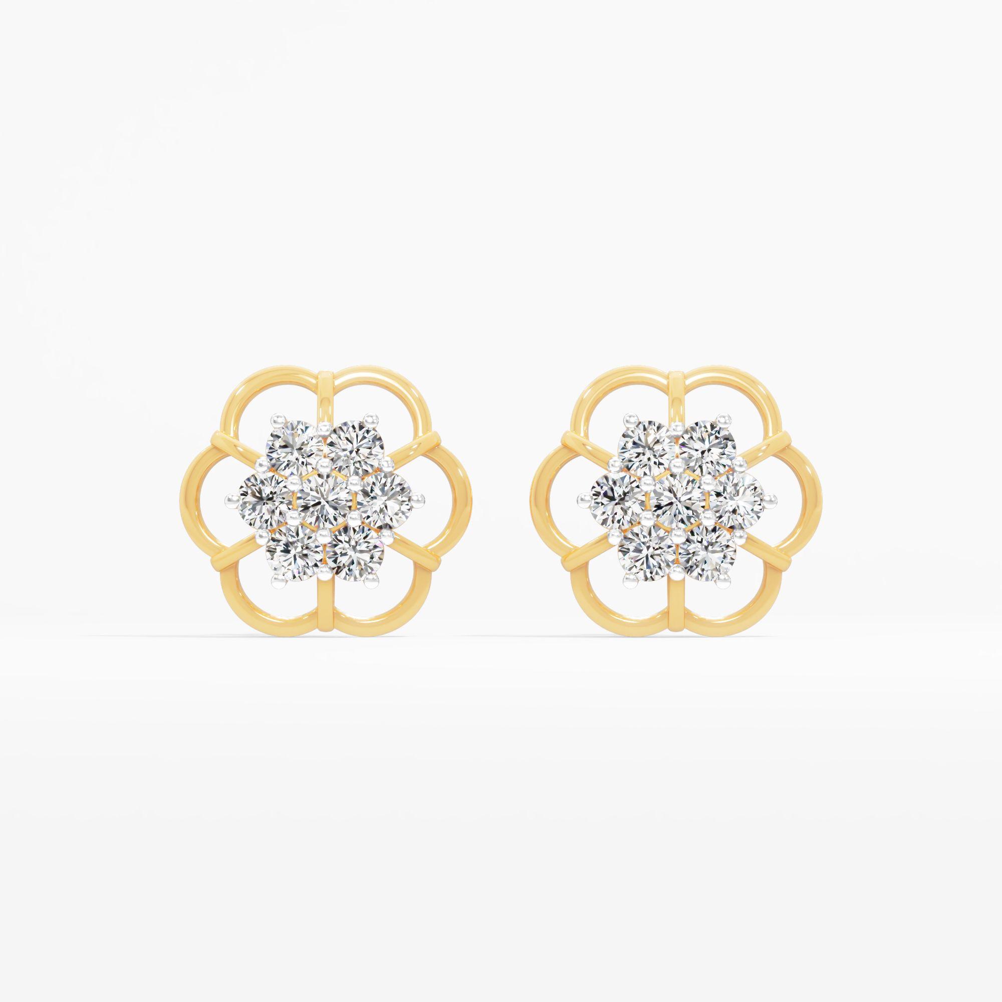 Petal Cluster Stud Earrings