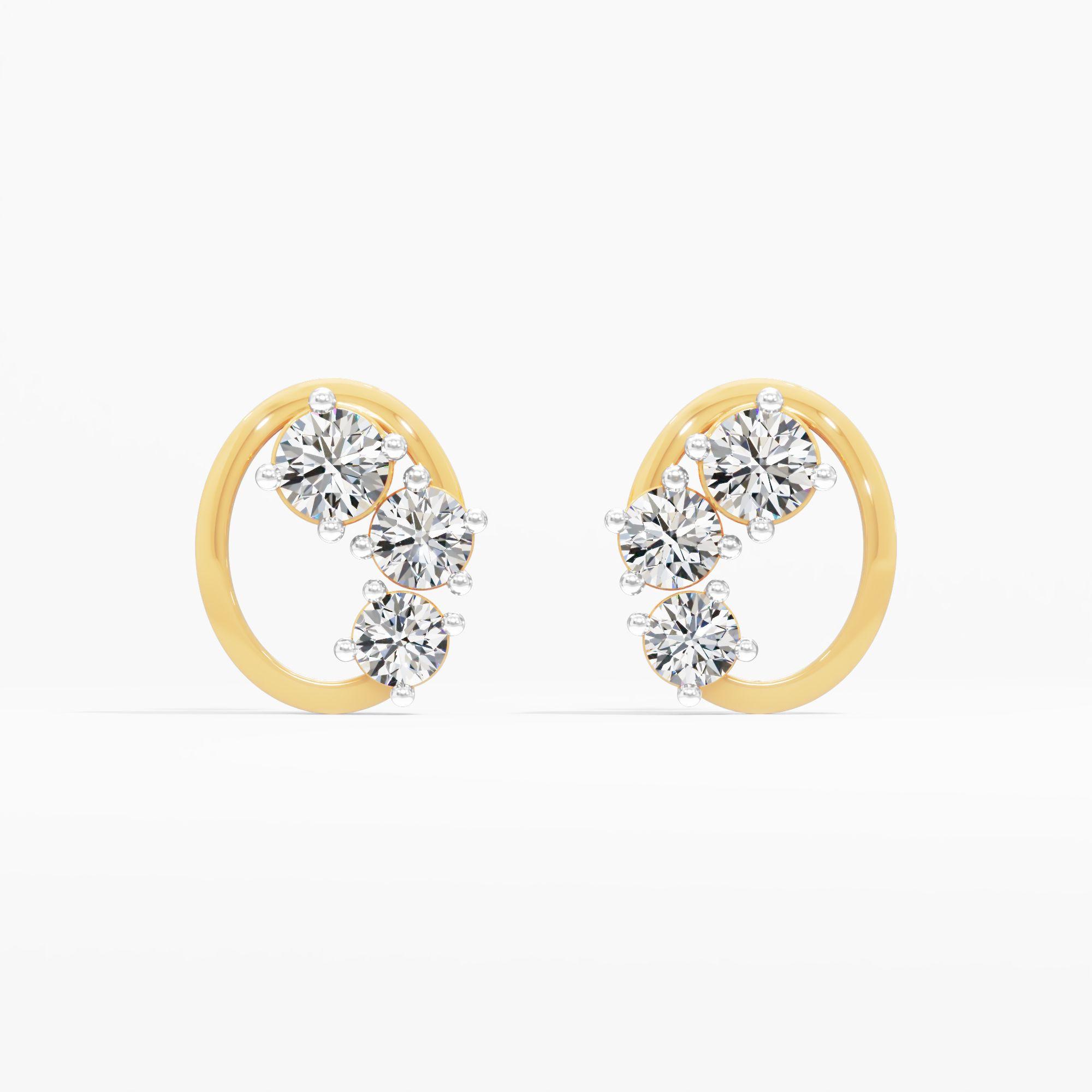 Twirl Harmony Stud Earrings