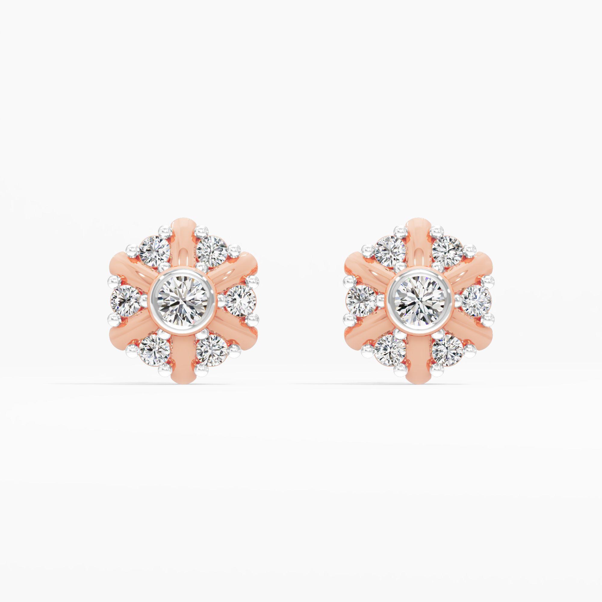 Radiant Bloom Stud Earrings