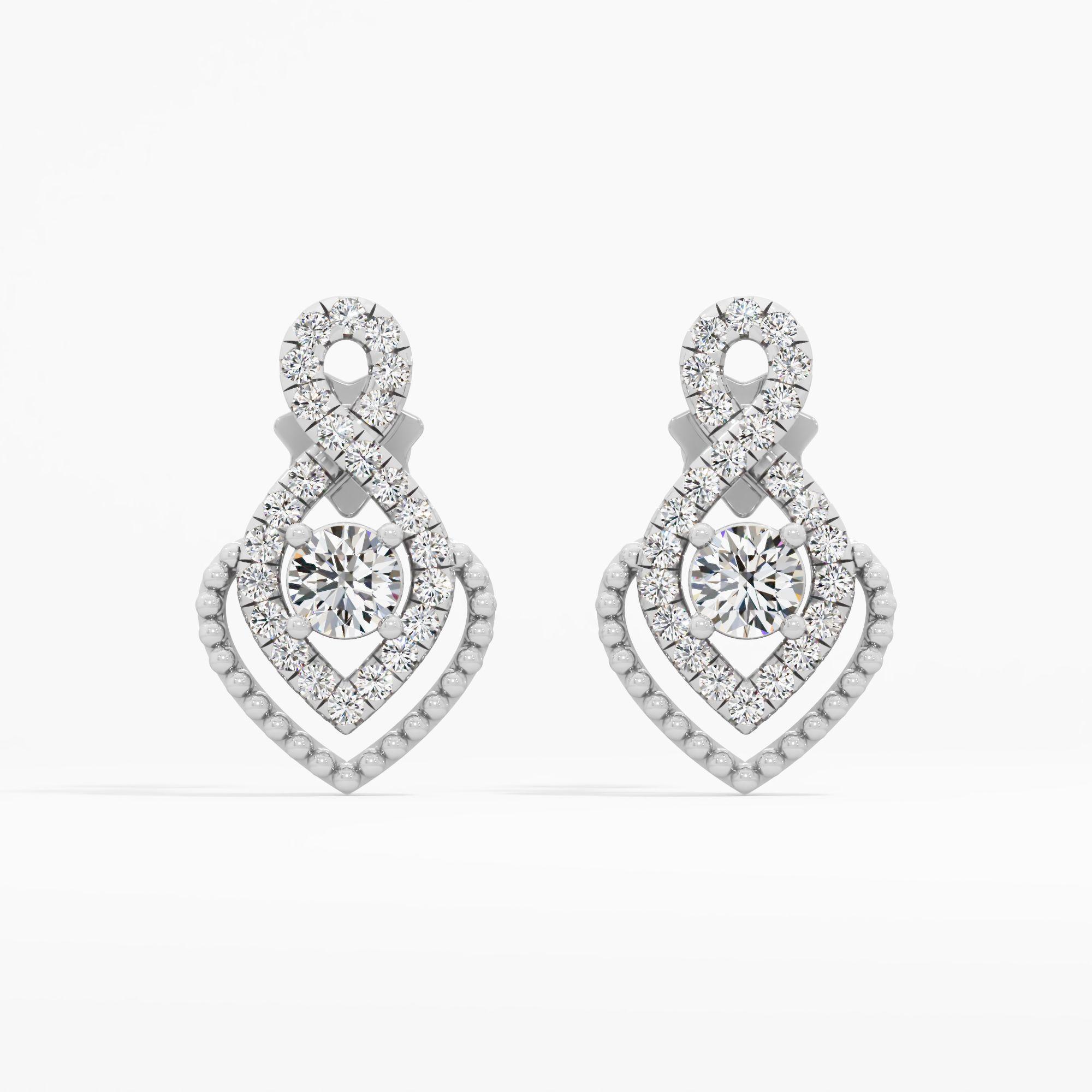 Infinity Heart Drop Earrings