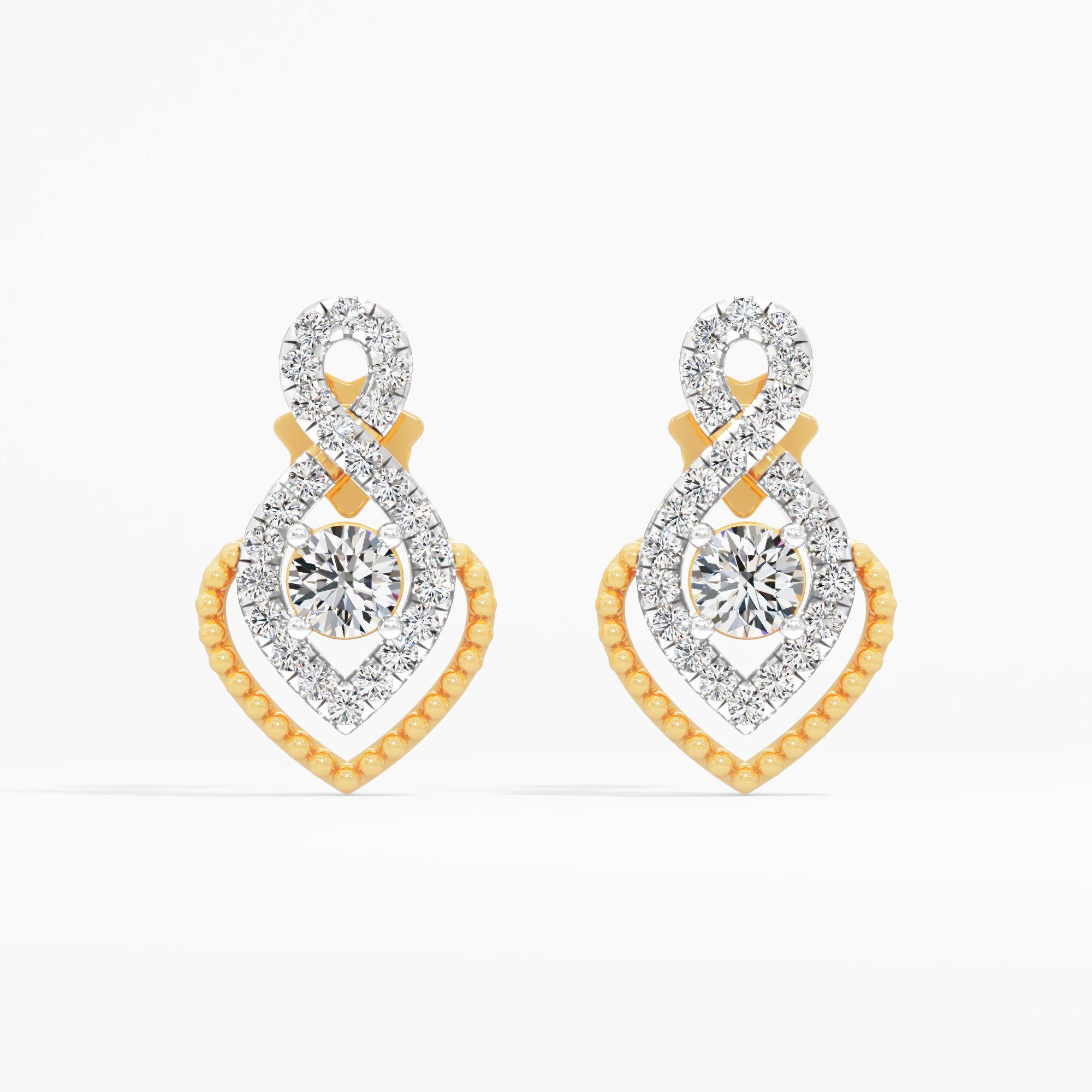 Infinity Heart Drop Earrings