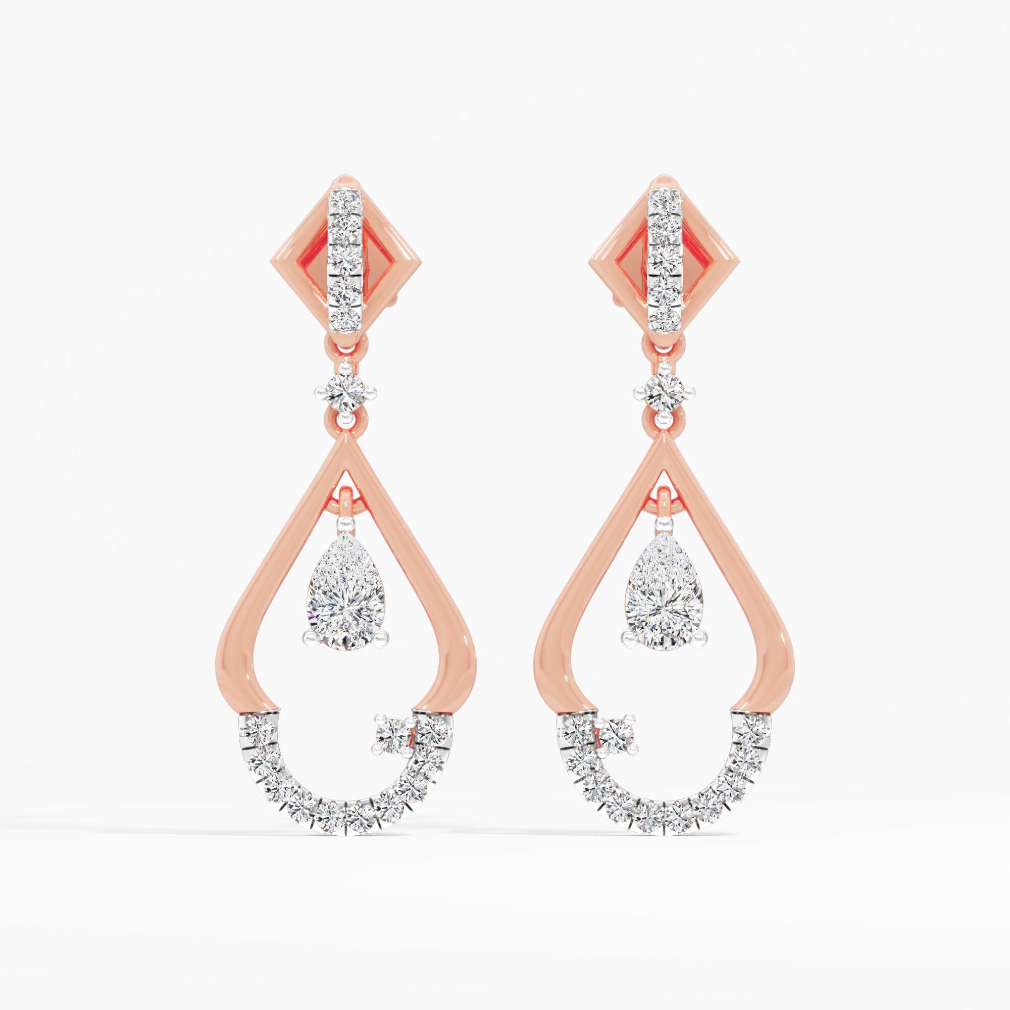 Dewdrop Swing Dangle Earrings