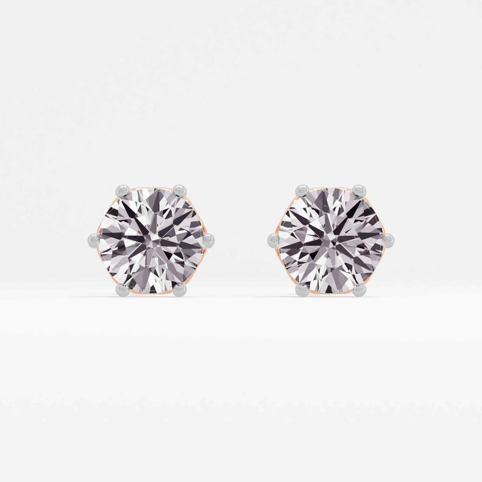 Cordelia's Bouquet Solitaire Stud Earrings