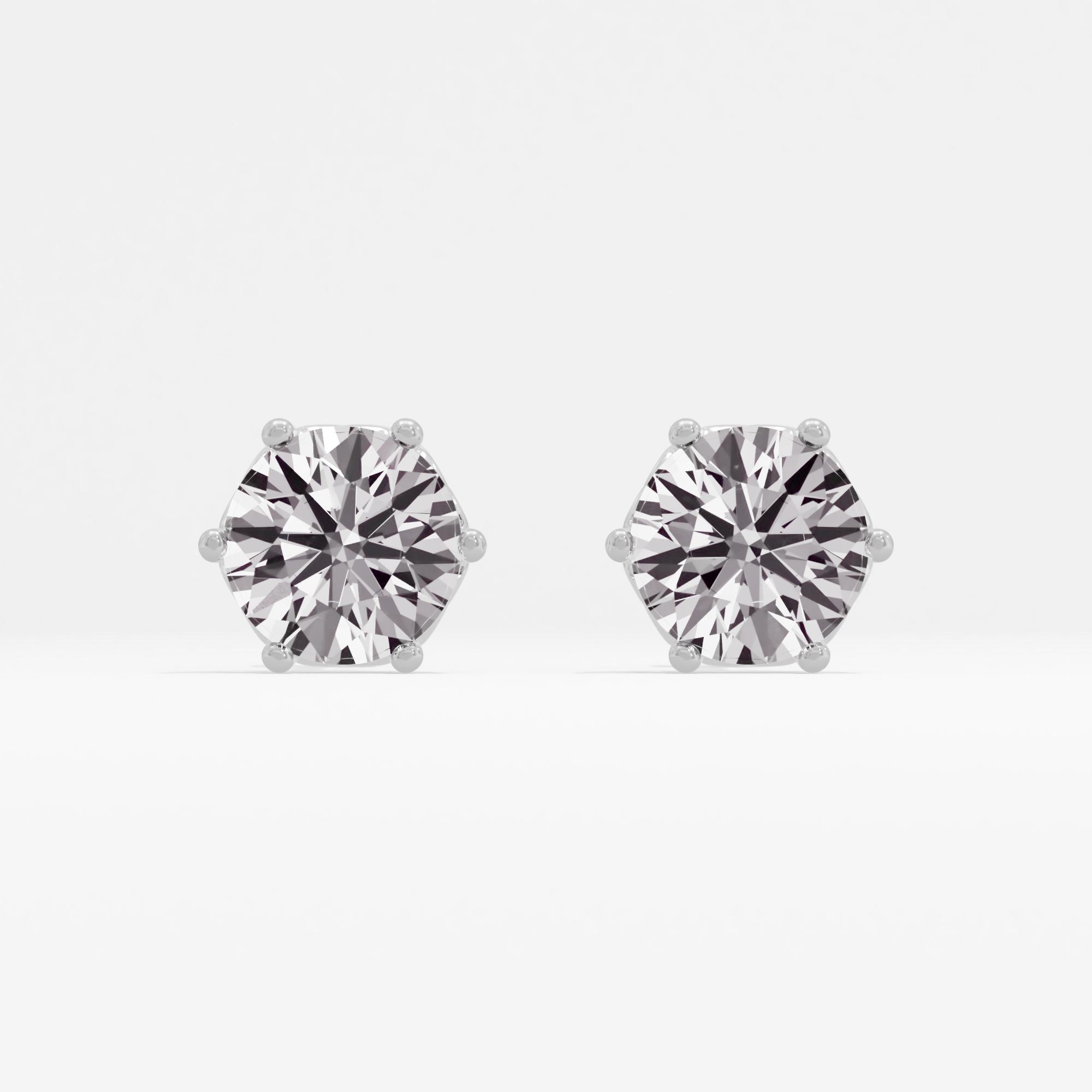 Cordelia's Bouquet Solitaire Stud Earrings