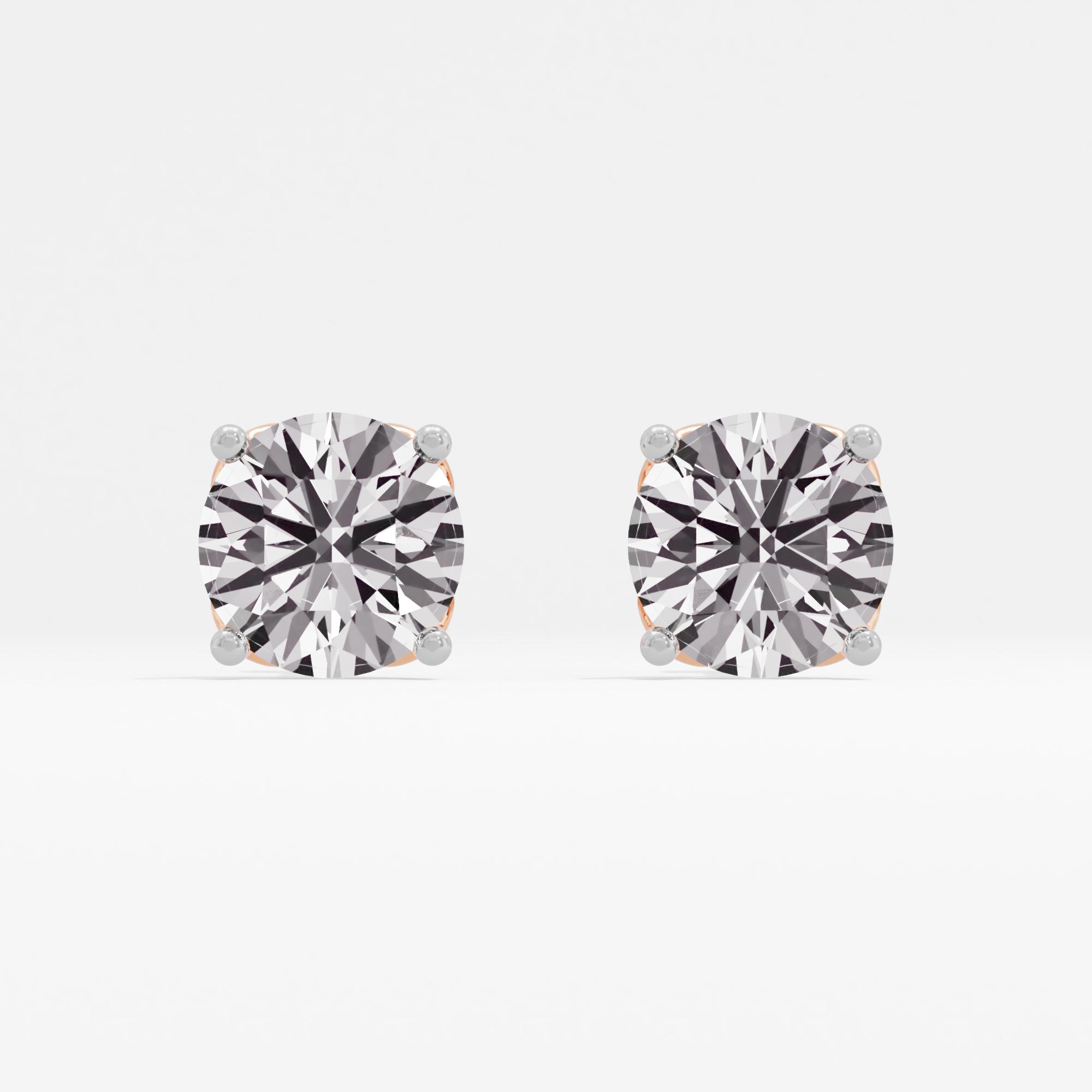 Leanne Aine Solitaire Stud Earrings