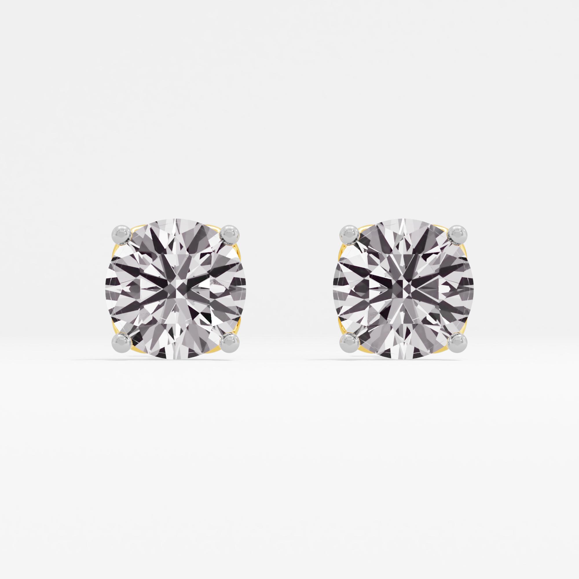 Leanne Aine Solitaire Stud Earrings