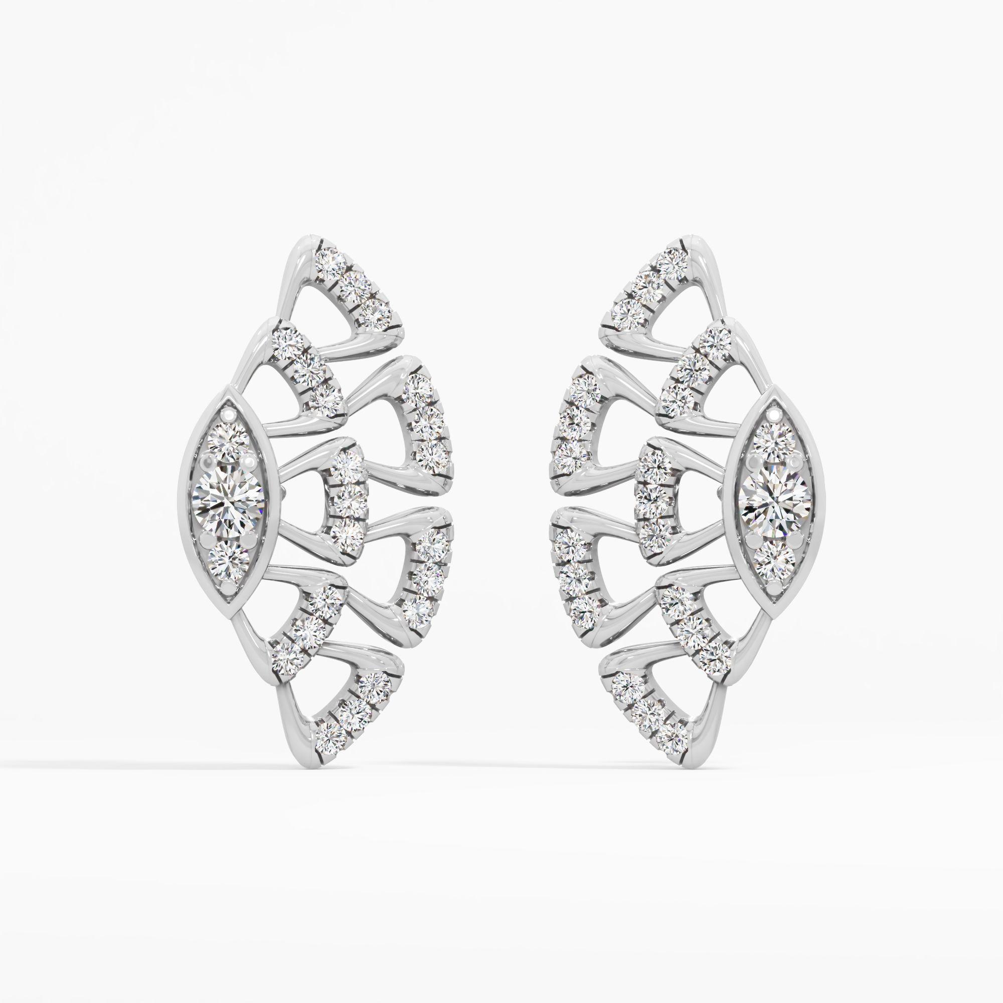 Radiant Arc Stud Earrings