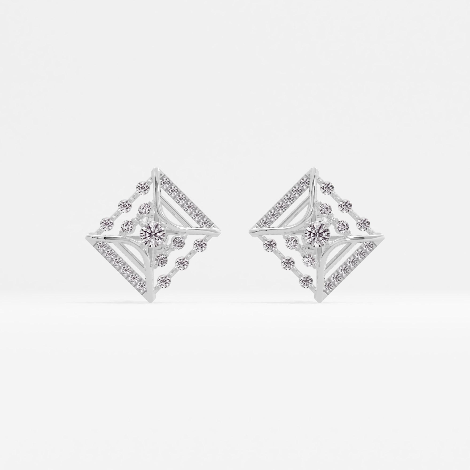 Starstrung Quad Solitaire Stud Earrings