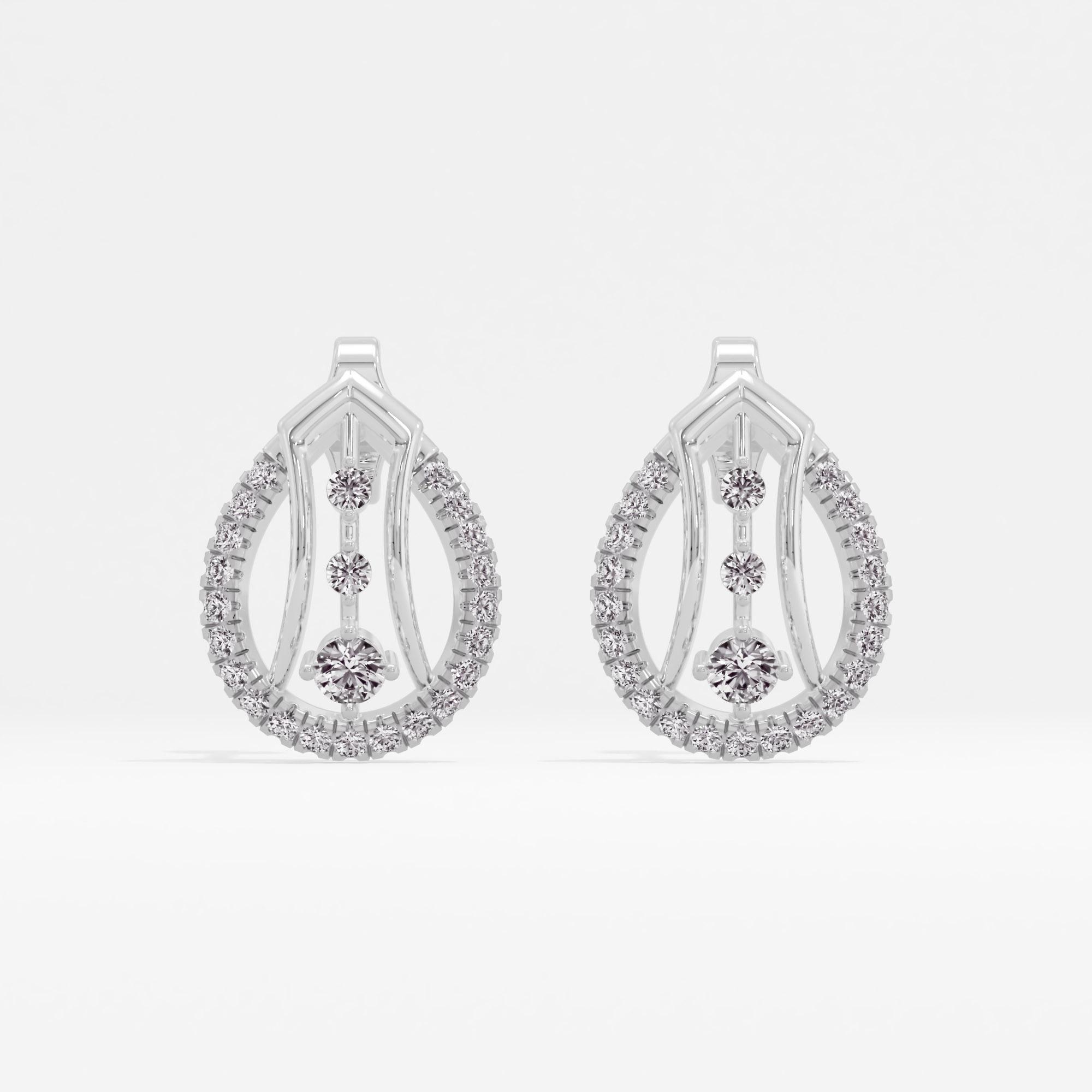 Starstrung Droplet Solitaire Stud Earrings