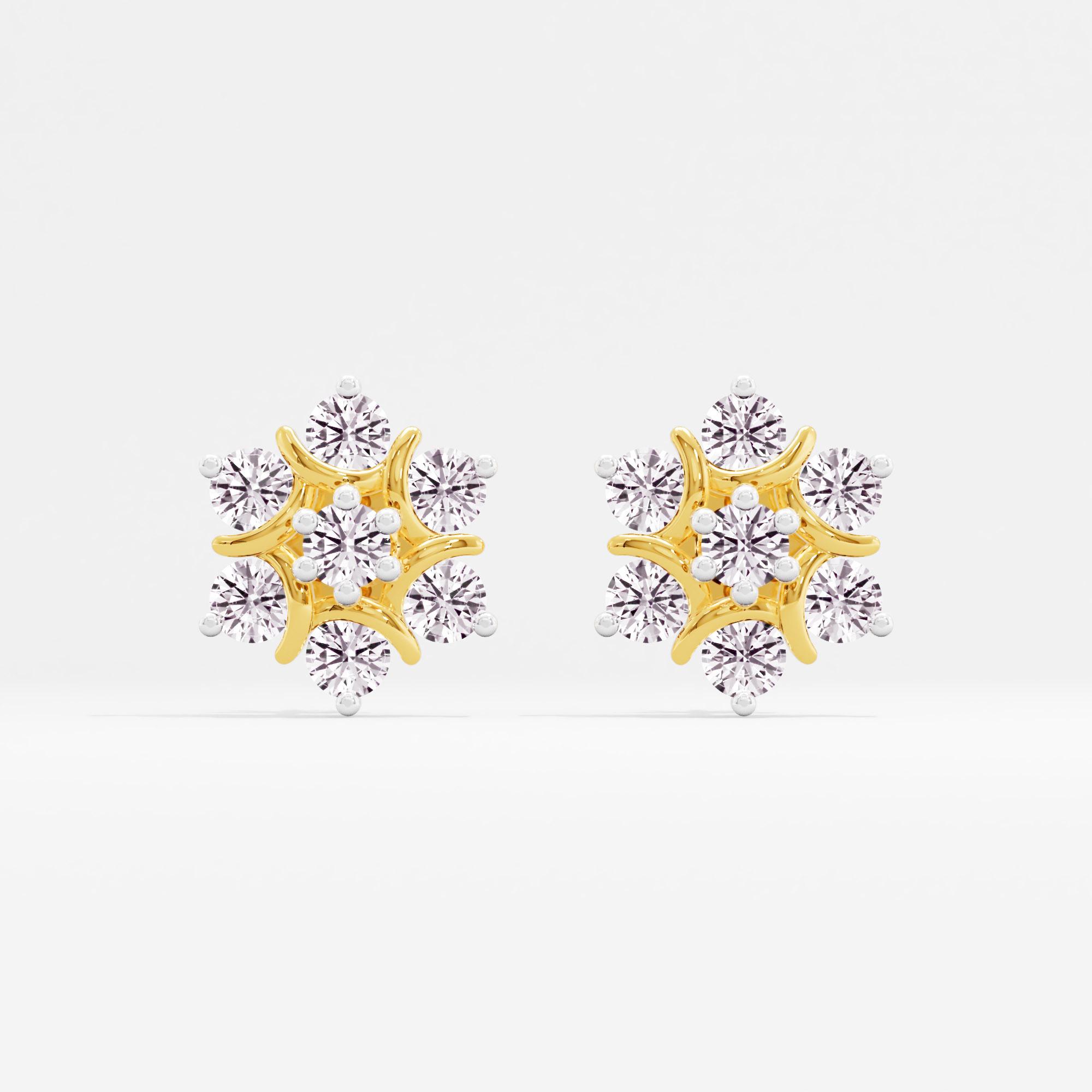 Luna's Touch Cluster Stud Earrings